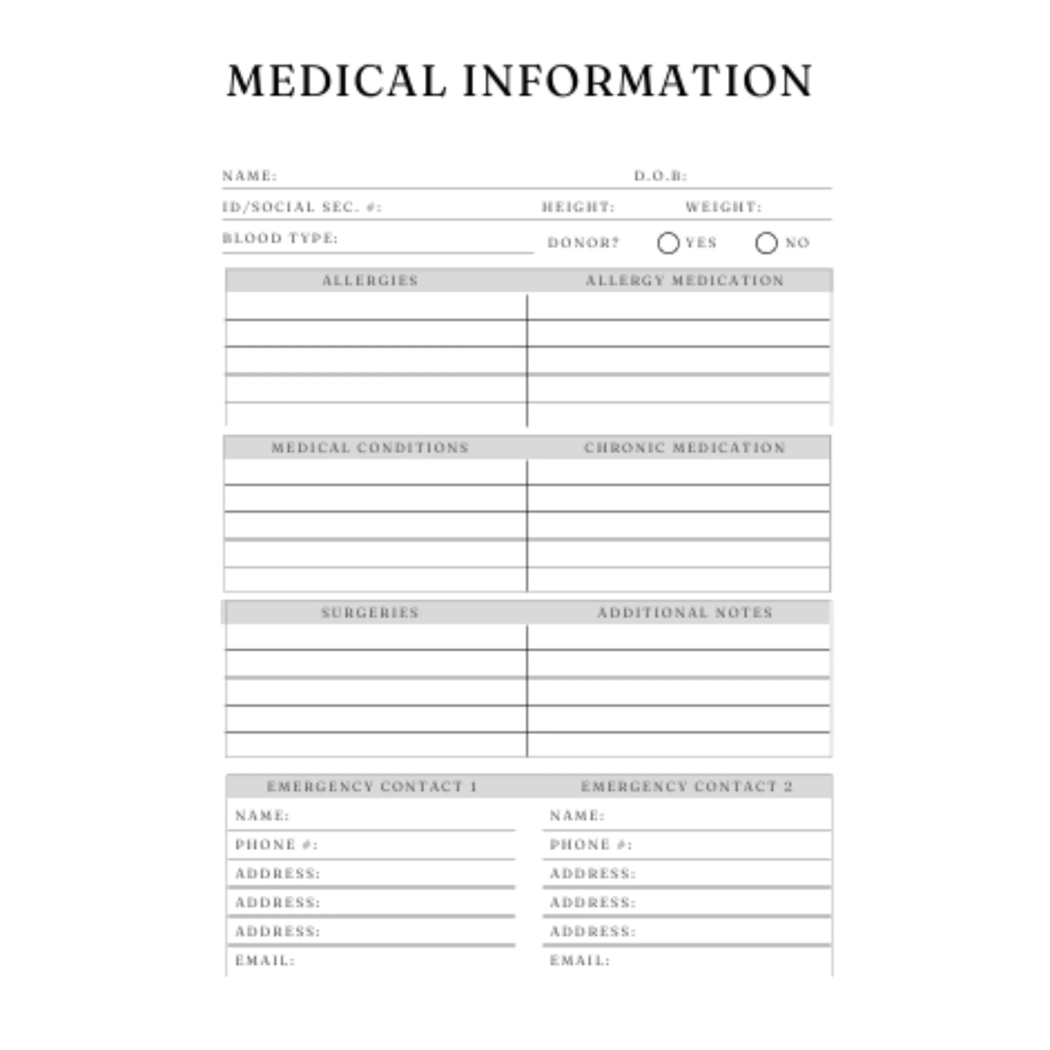 Medical Planner Bundle 27 - Image 3