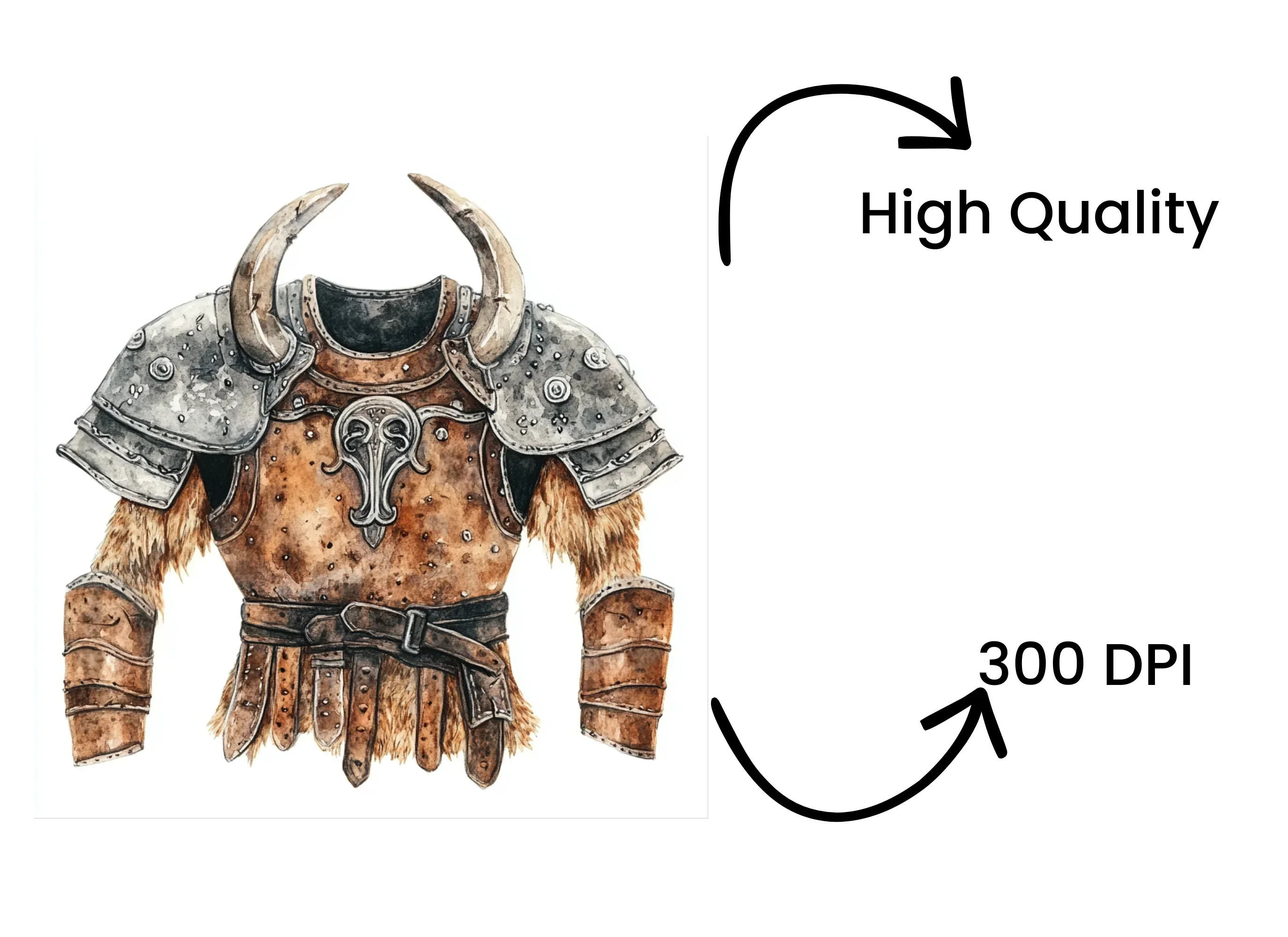 Medieval Armor Clipart Bundle - Image 4
