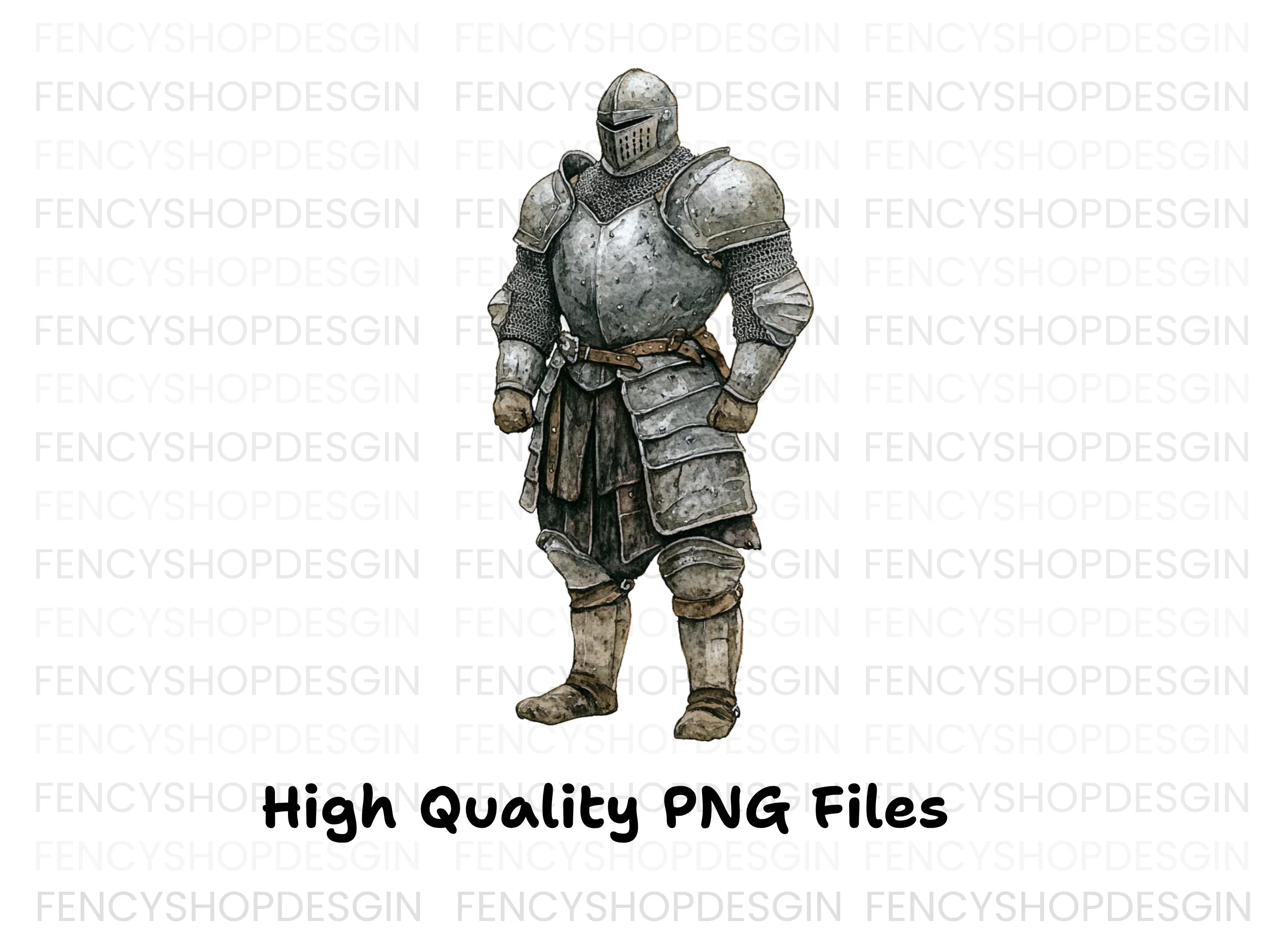 Medieval Knight Armor Clipart Bundle - Image 3