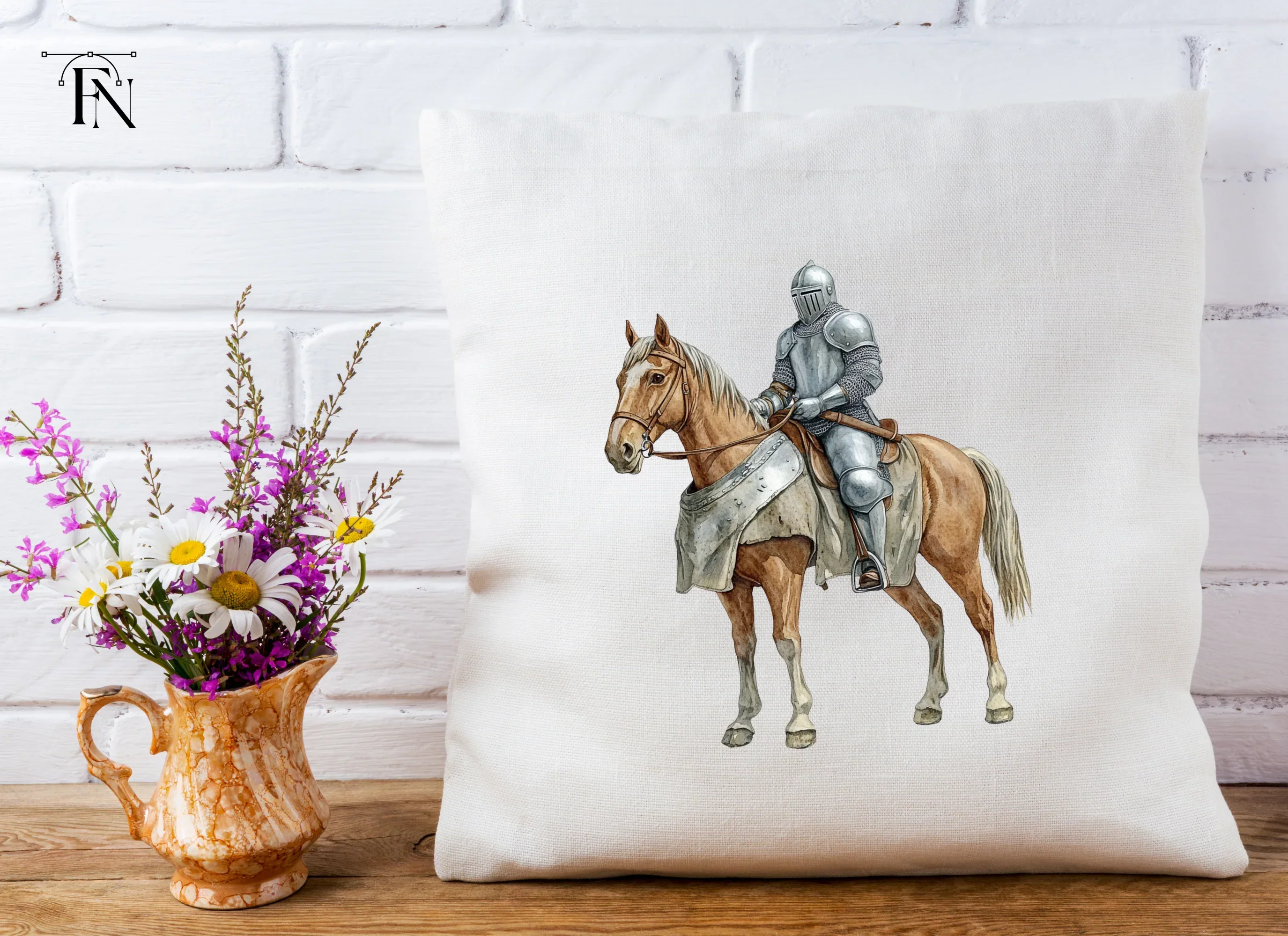 Medieval Knights on Horseback Clipart Bundle - Image 4