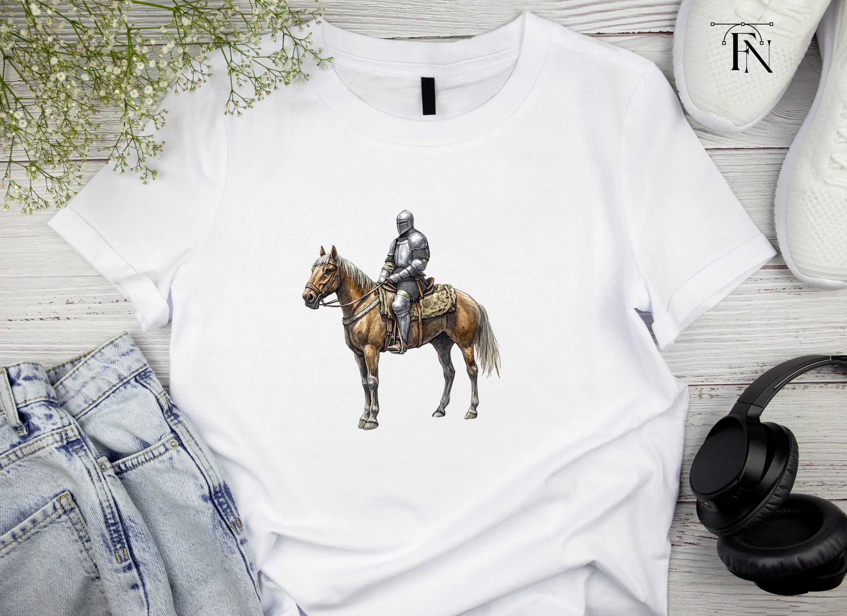 Medieval Knights on Horseback Clipart Bundle - Image 5