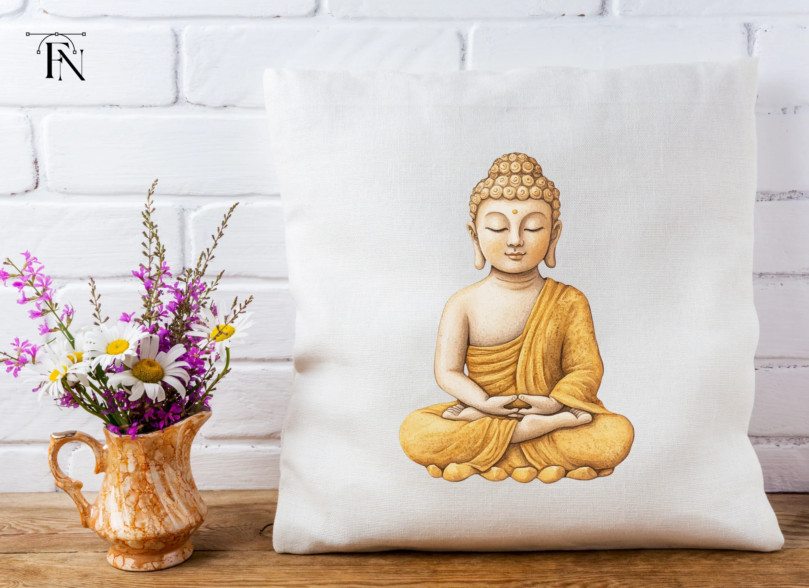 Meditating Buddha Illustration Clipart Bundle - Image 5