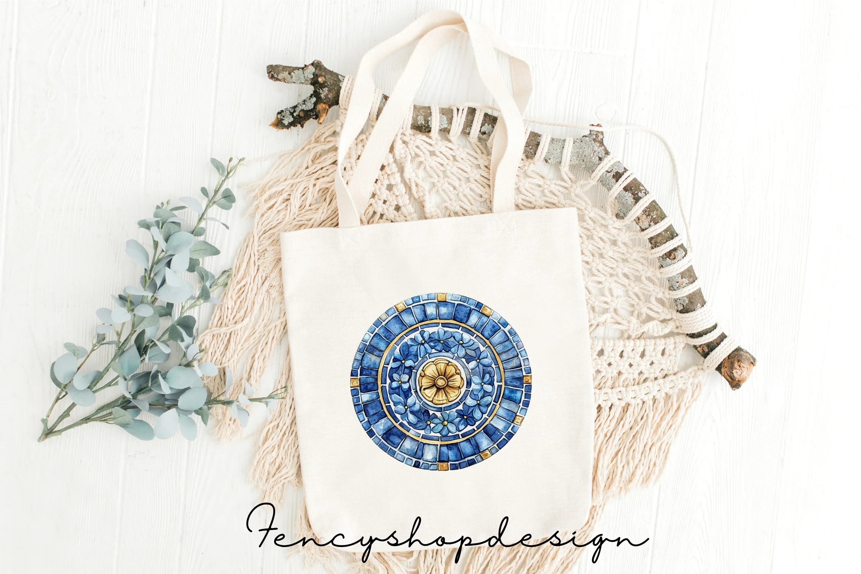 Mediterranean Tile Mosaic Clipart Bundle - Image 2