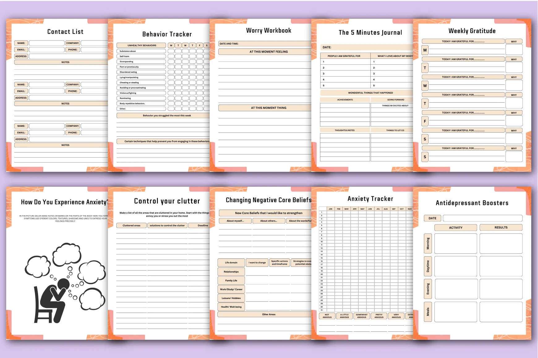 Mental Burnout Support Workbook - Image 2