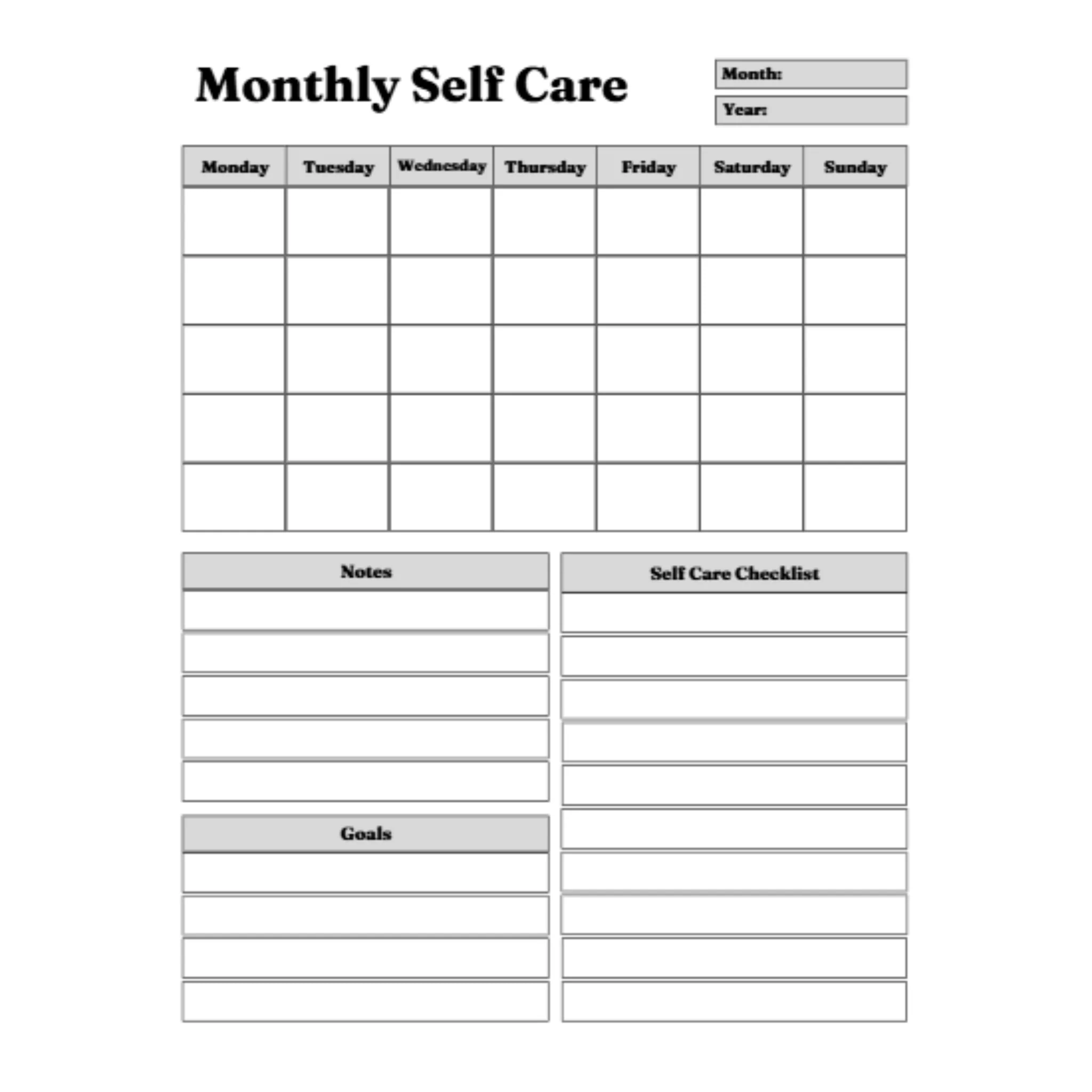 Mental Health and Self Care Planner Bundle - Image 3