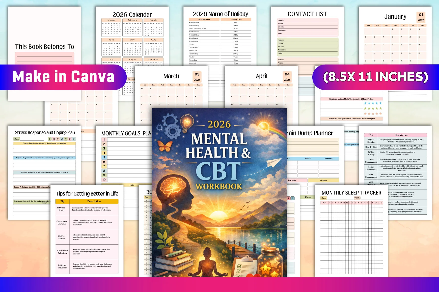 Mental Health CBT Workbook - Image 2