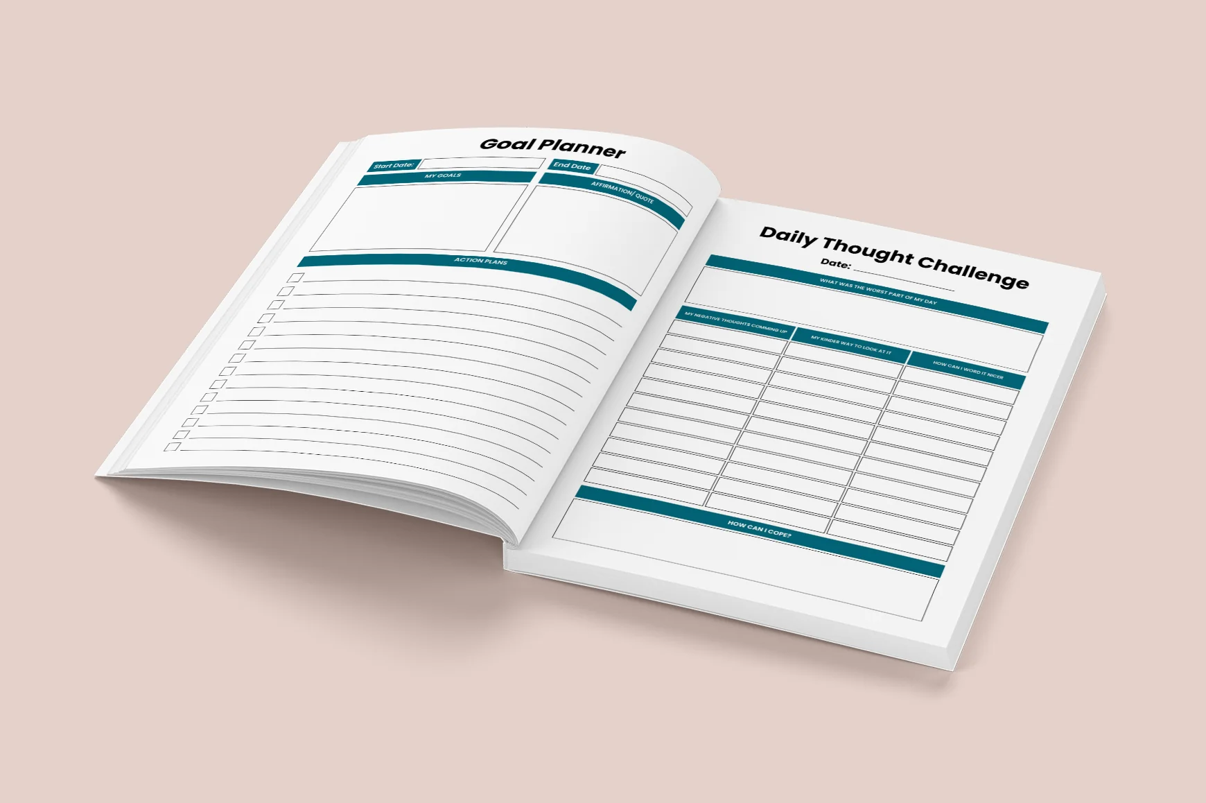 Mental Health Healing Journal for Anxiety and Depression - Image 3