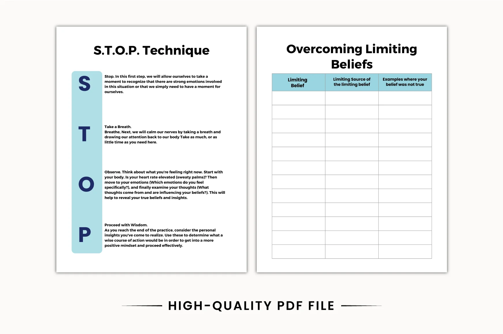 Mental Health Planner Sheets - Image 4