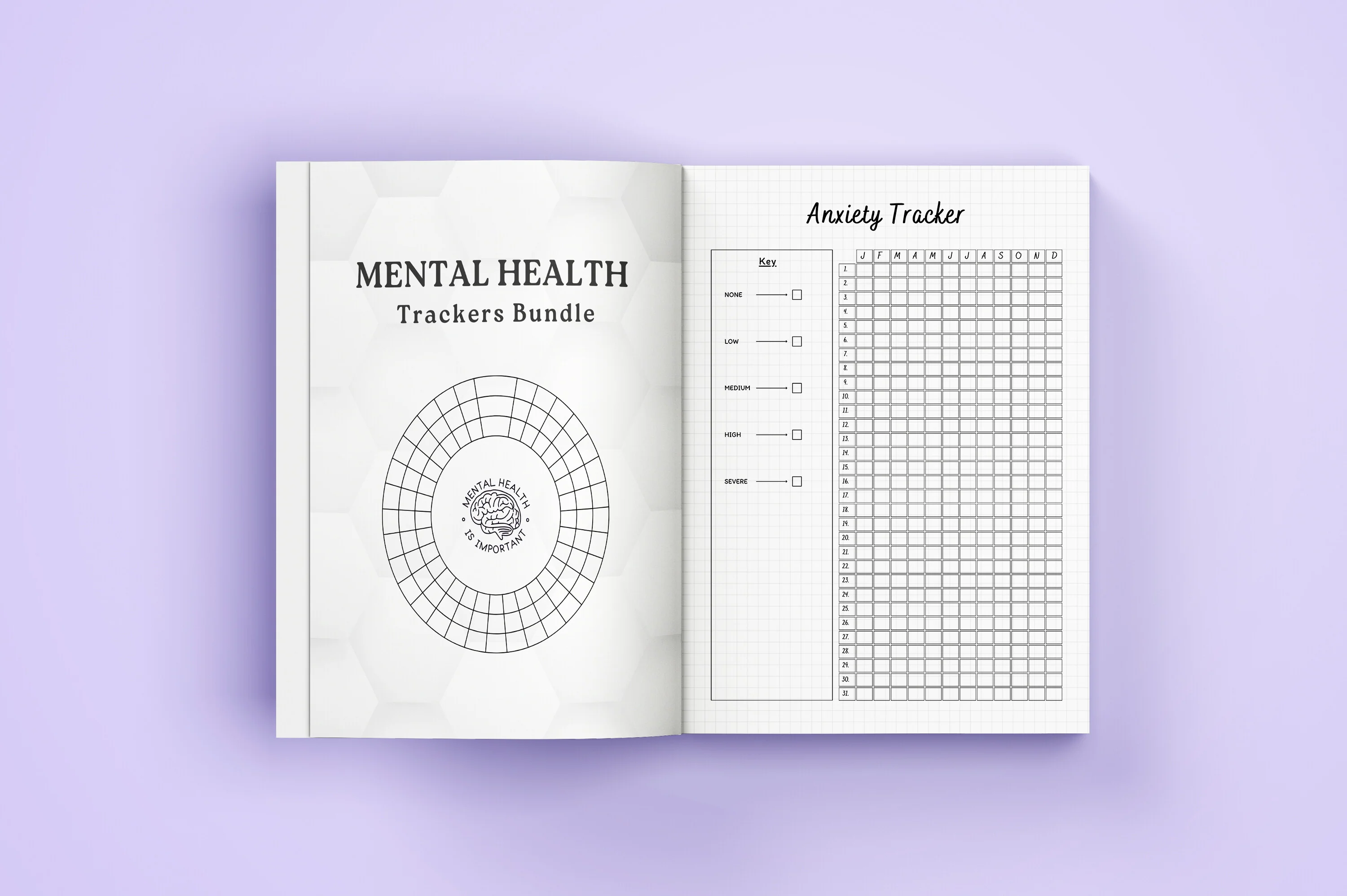 Mental Health Trackers Planner - Image 2