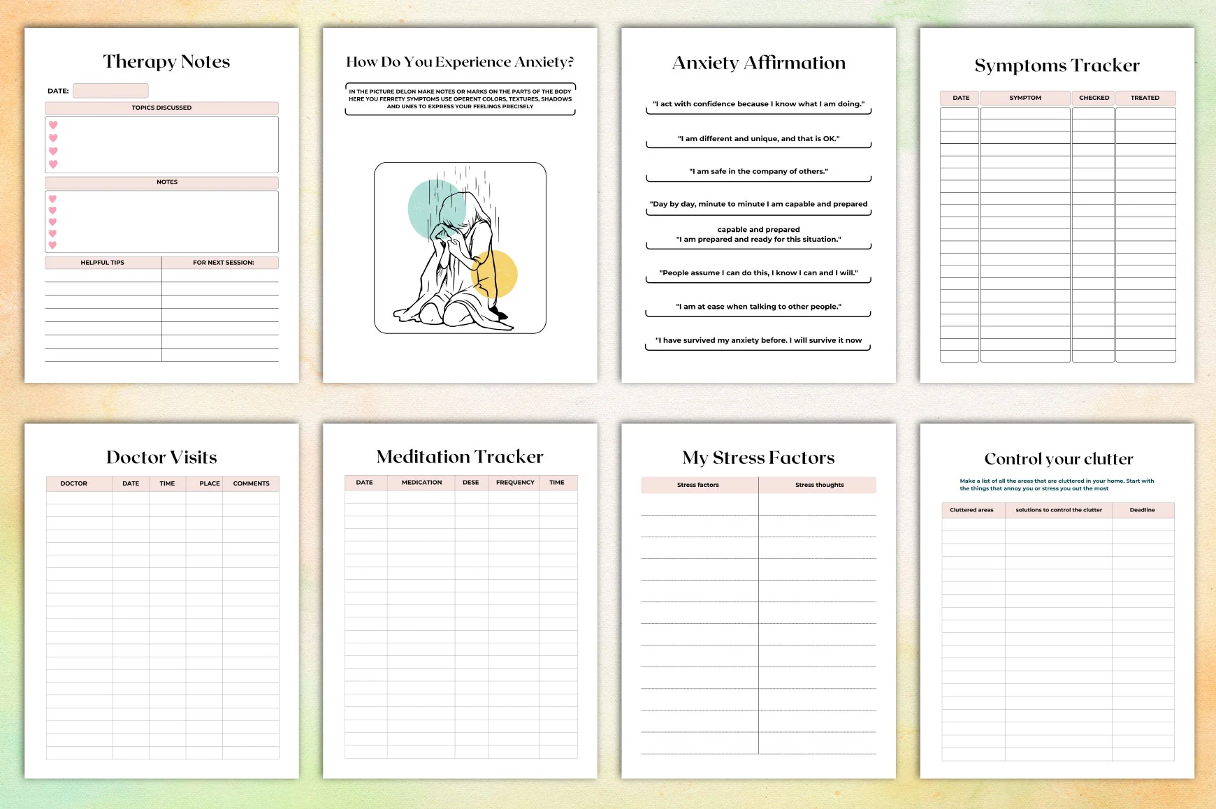 Mental Self Care Workbook for Personal Growth - Image 3