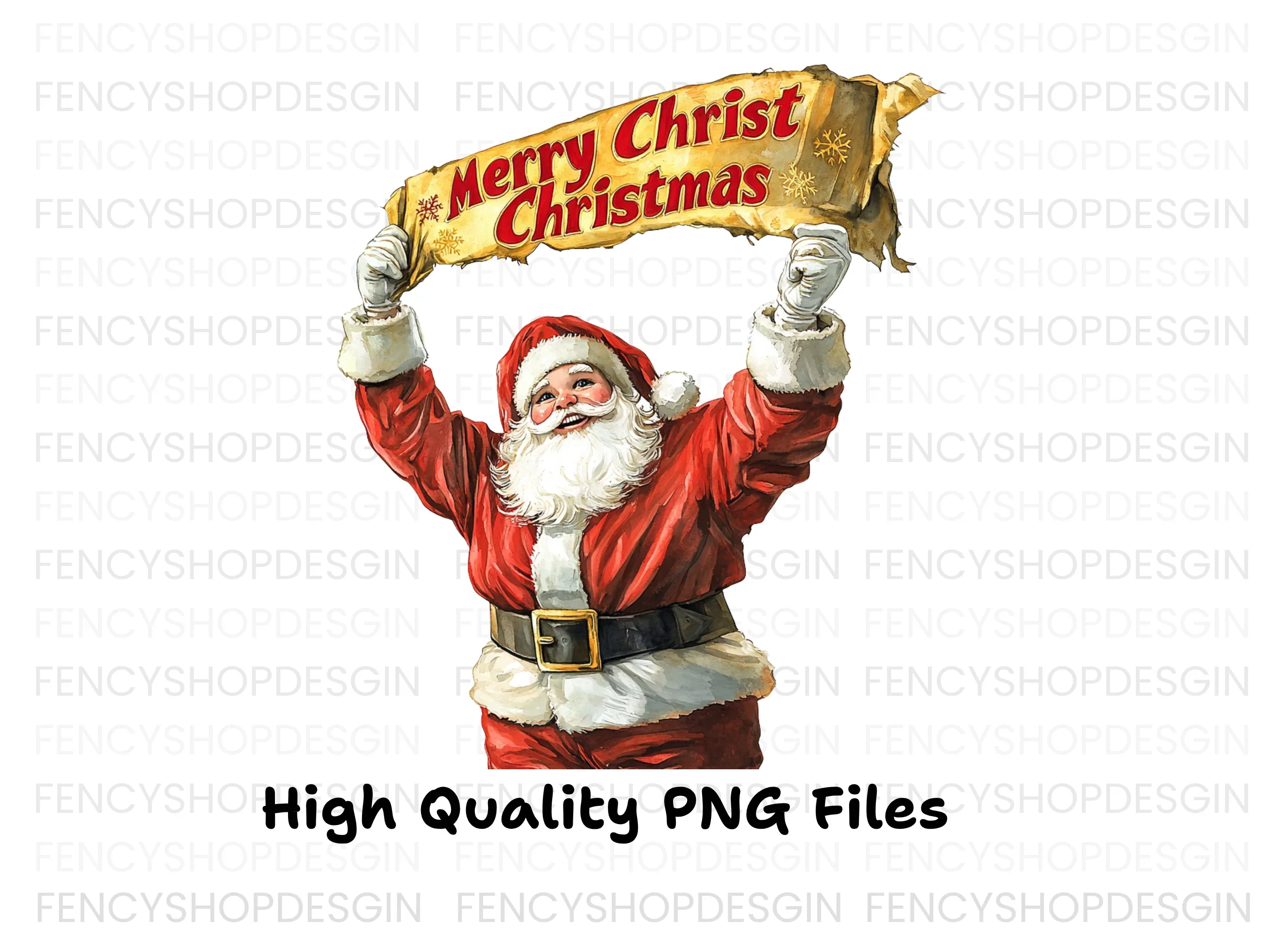 Merry Christmas Santa Claus Clipart Bundle - Image 2