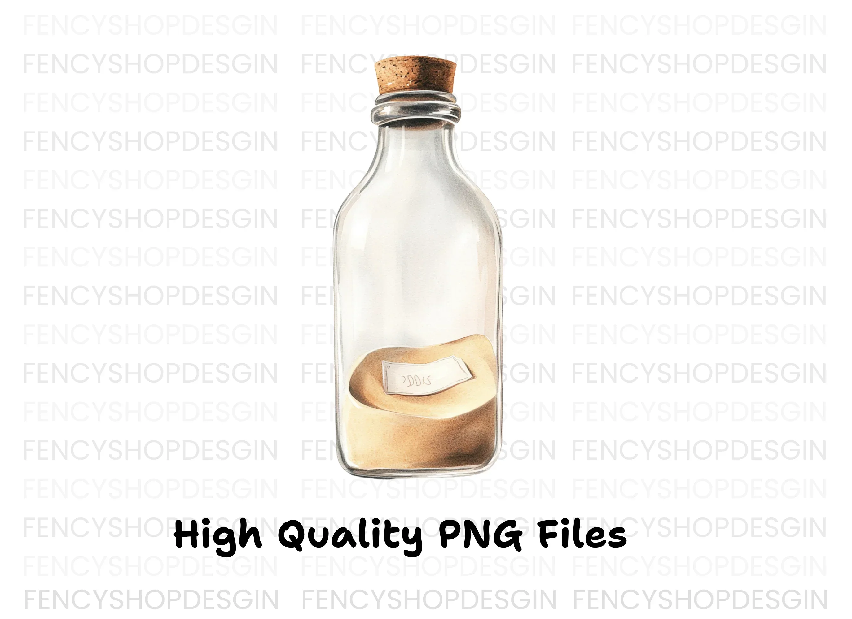 Message in a Bottle Clipart Bundle - Image 6