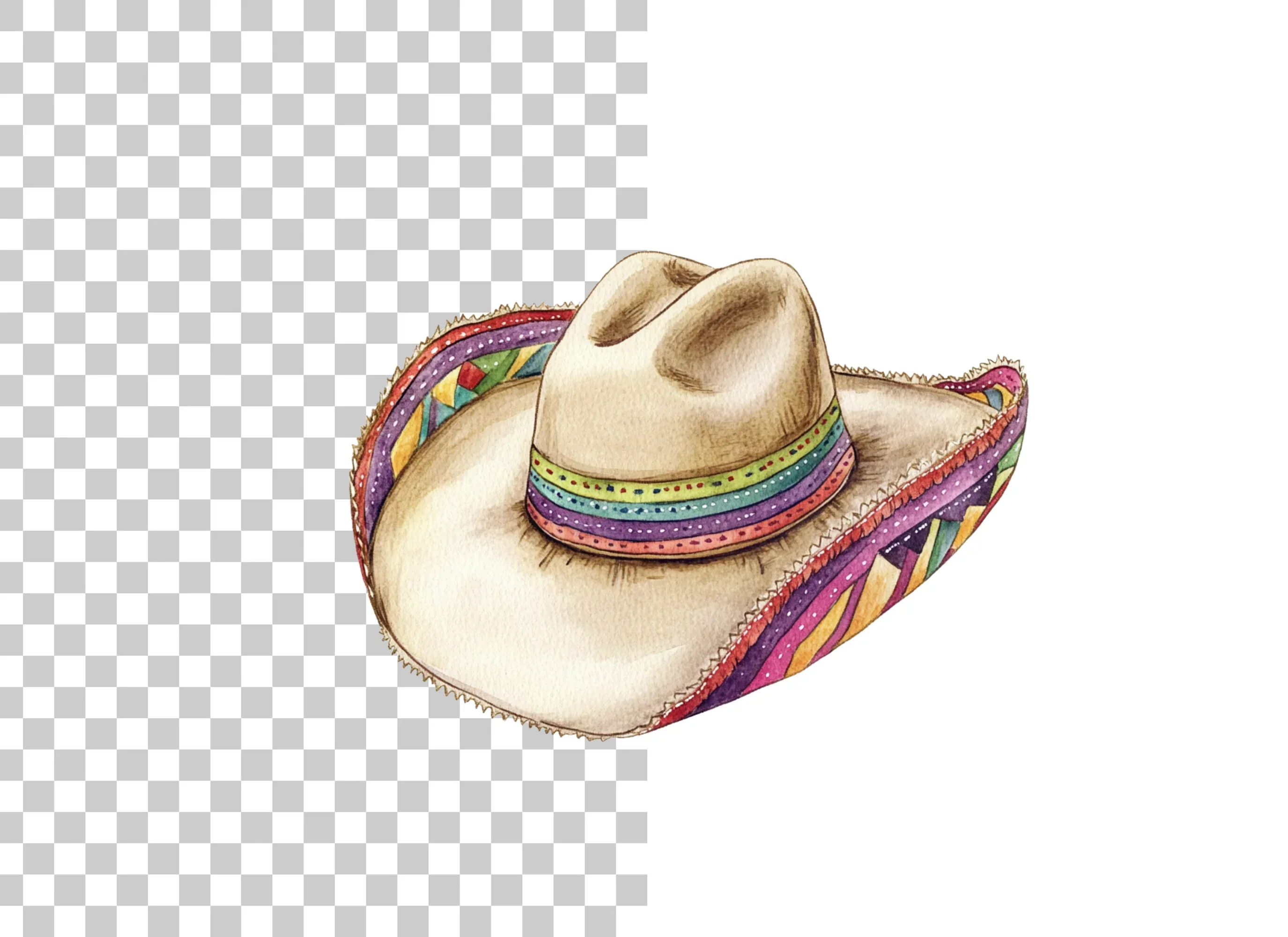 Mexican Sombrero Hat Clipart Bundle - Image 3