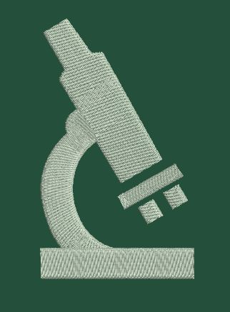 Microscope Motif Embroidery Design