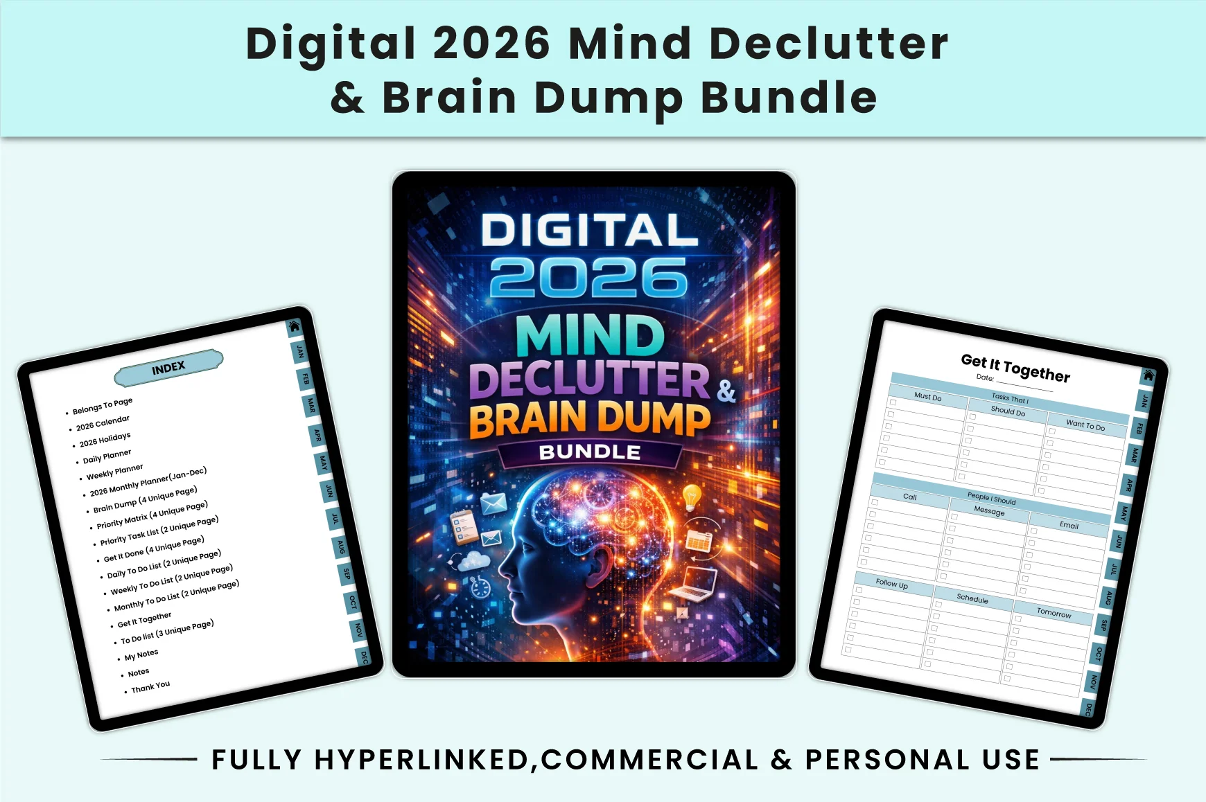 Mind Declutter Brain Dump Journal