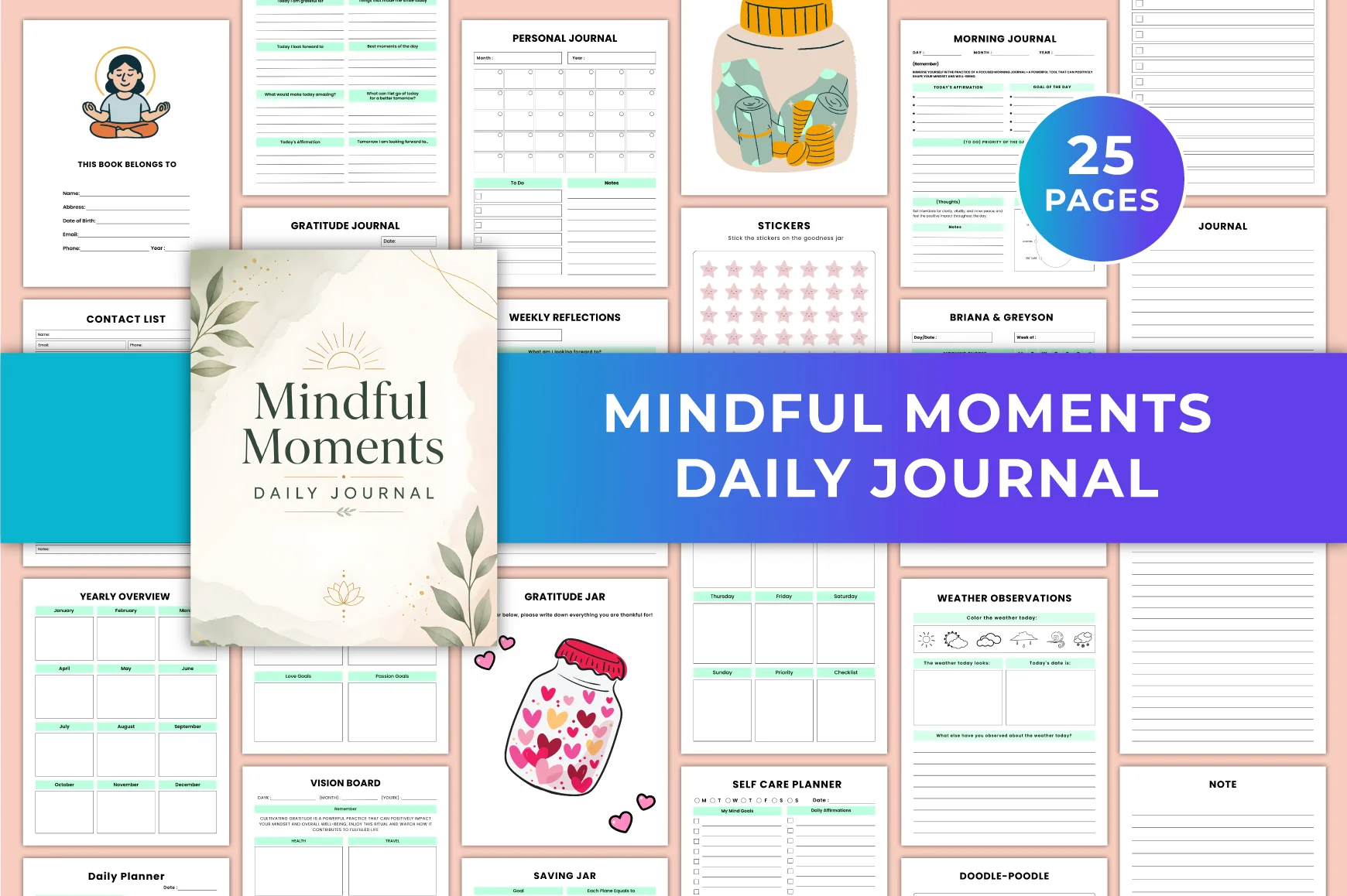 Mindful Moments Daily Journal