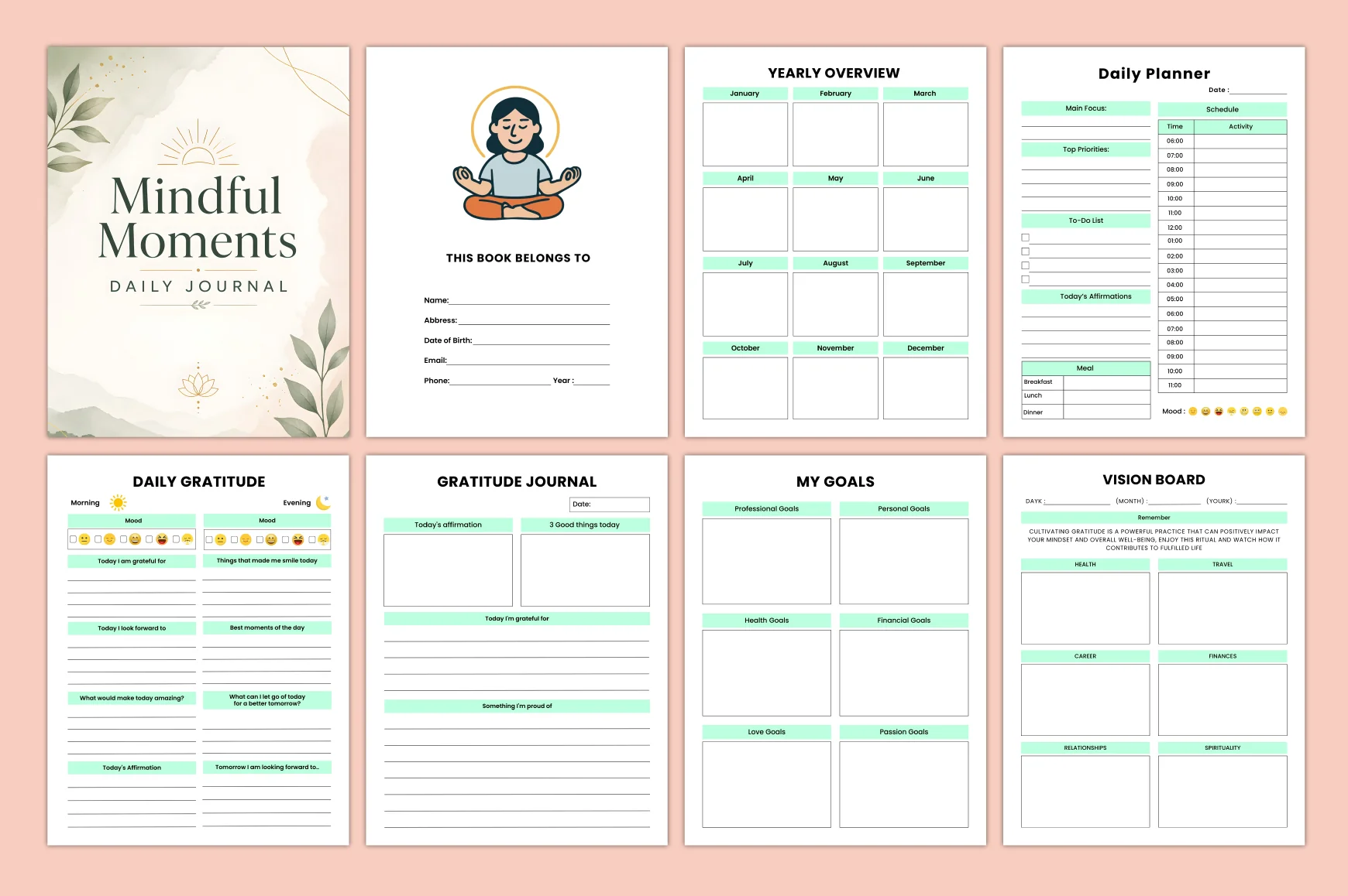 Mindful Moments Daily Journal - Image 2
