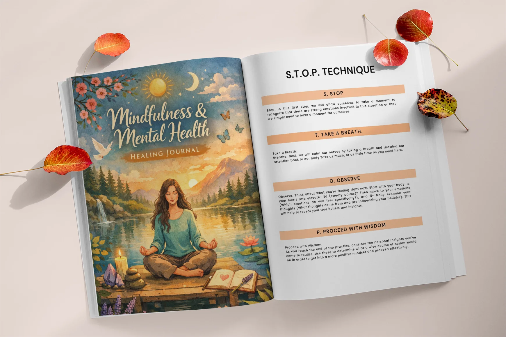 Mindfulness Mental Health Healing Journal - Image 2