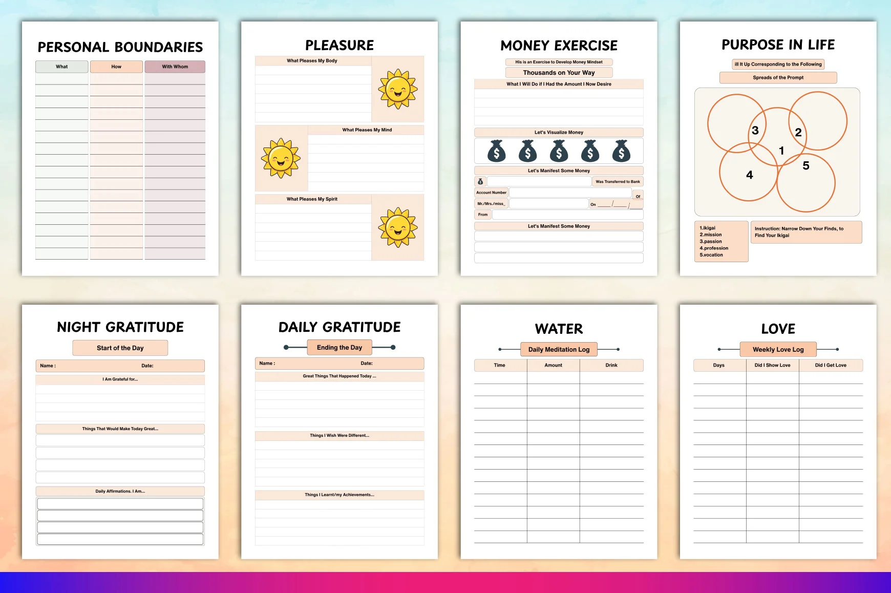 Mindfulness Planner for Daily Focus and Well-being - Image 3