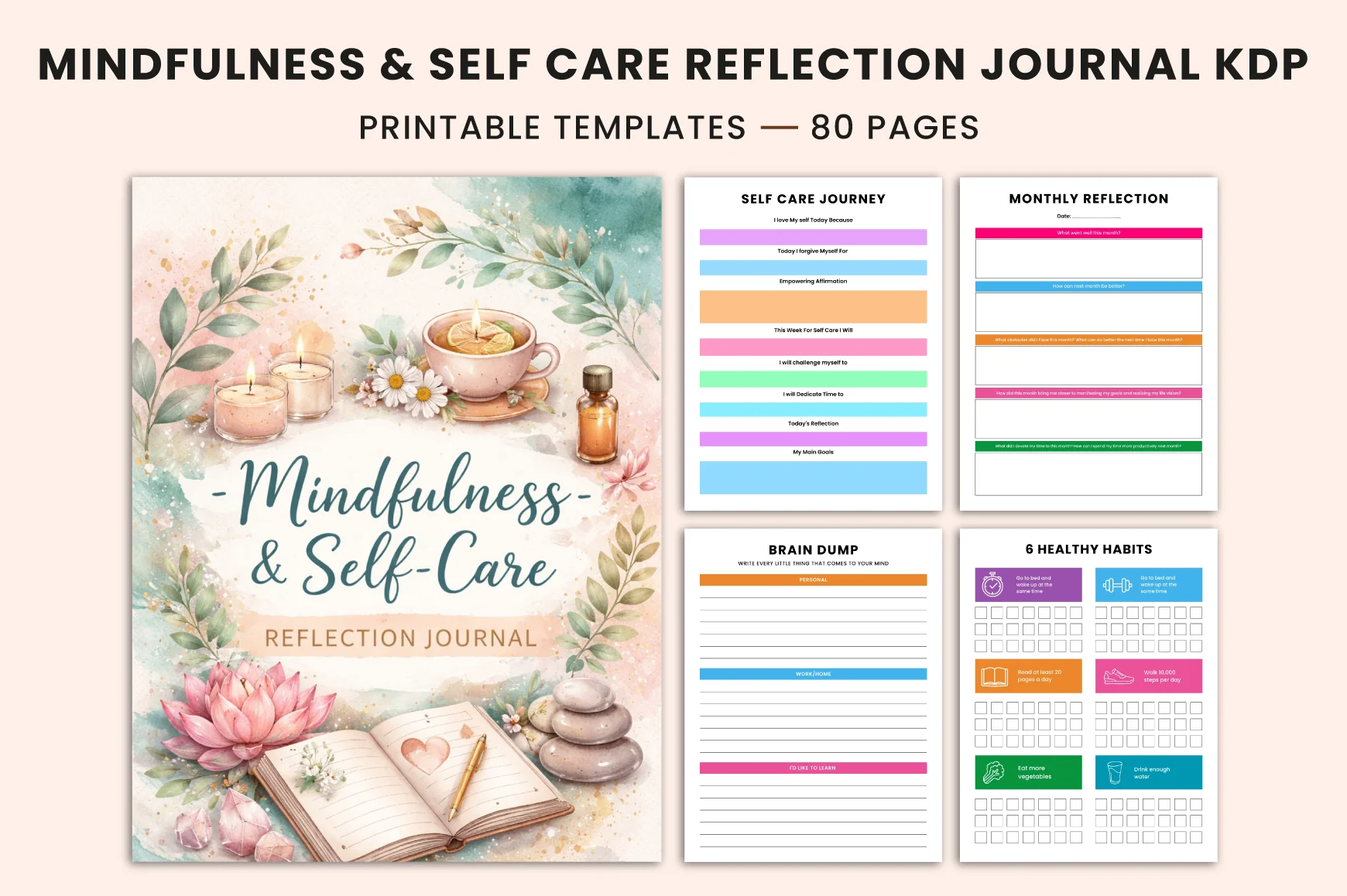 Mindfulness Self-Care Reflection Journal