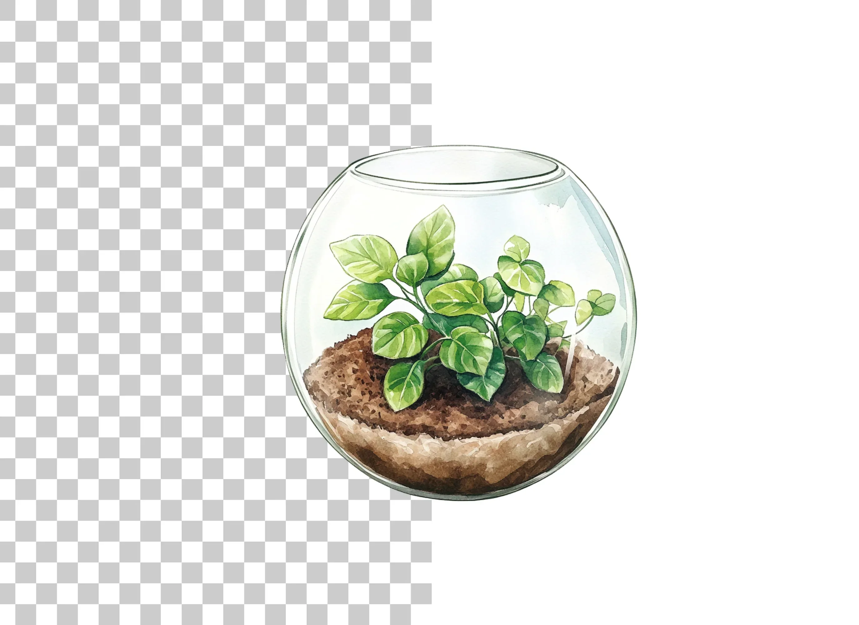 Miniature Plant Terrariums Clipart Bundle - Image 6