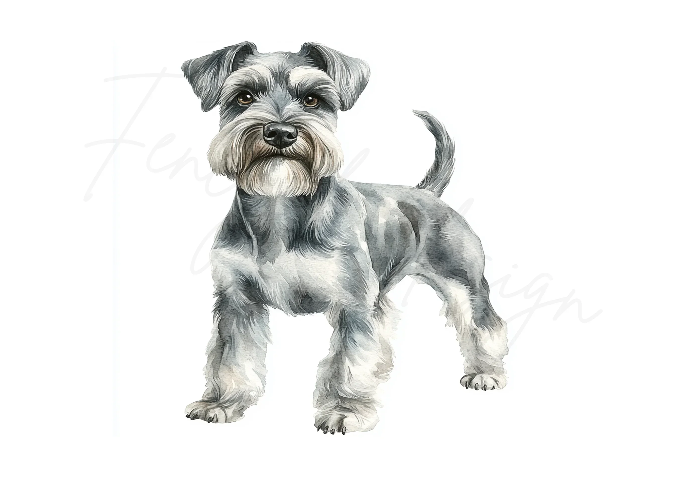 Miniature Schnauzer Clipart Bundle - Image 3