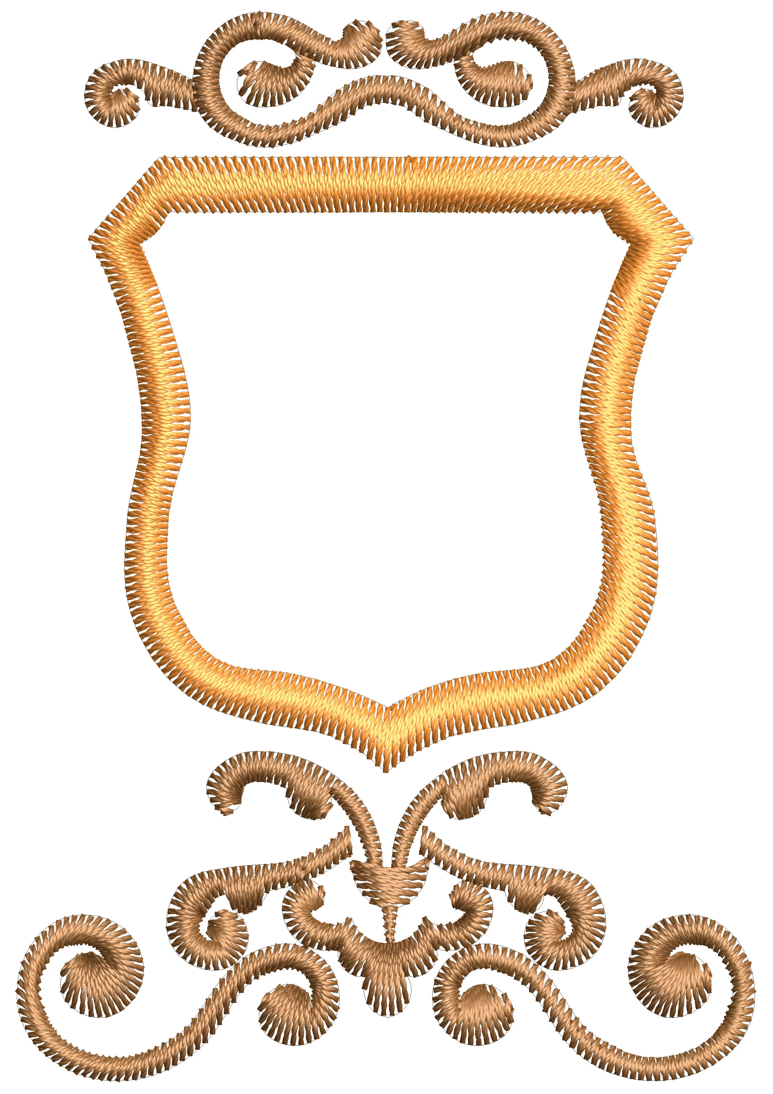 Mirror Frame Embroidery Design