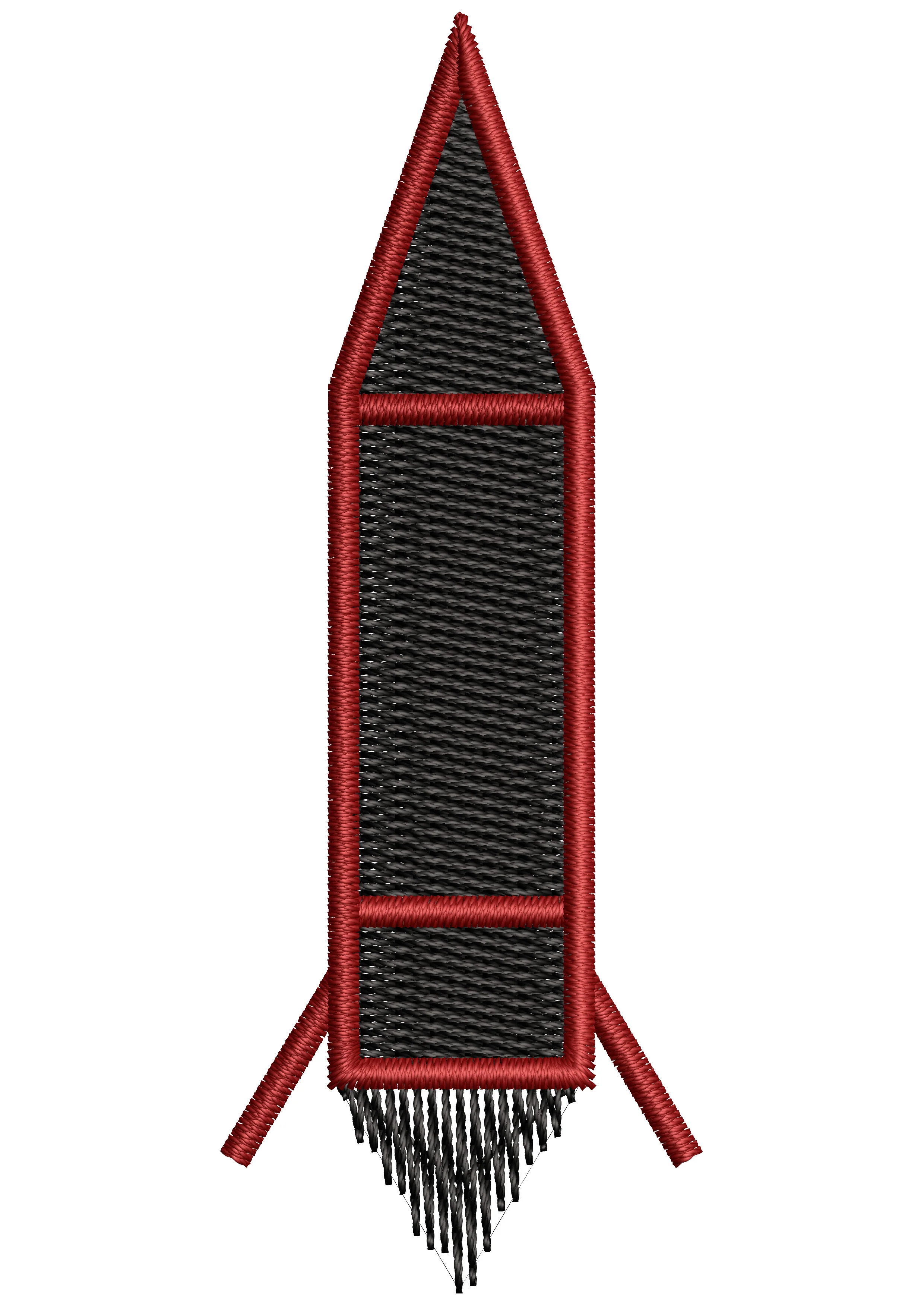 Missile Embroidery Design