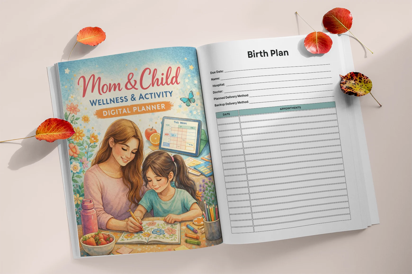Mom Child Wellness Activity Planner - Image 2