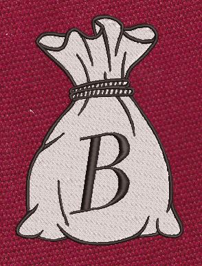 Money Bag Embroidery Design