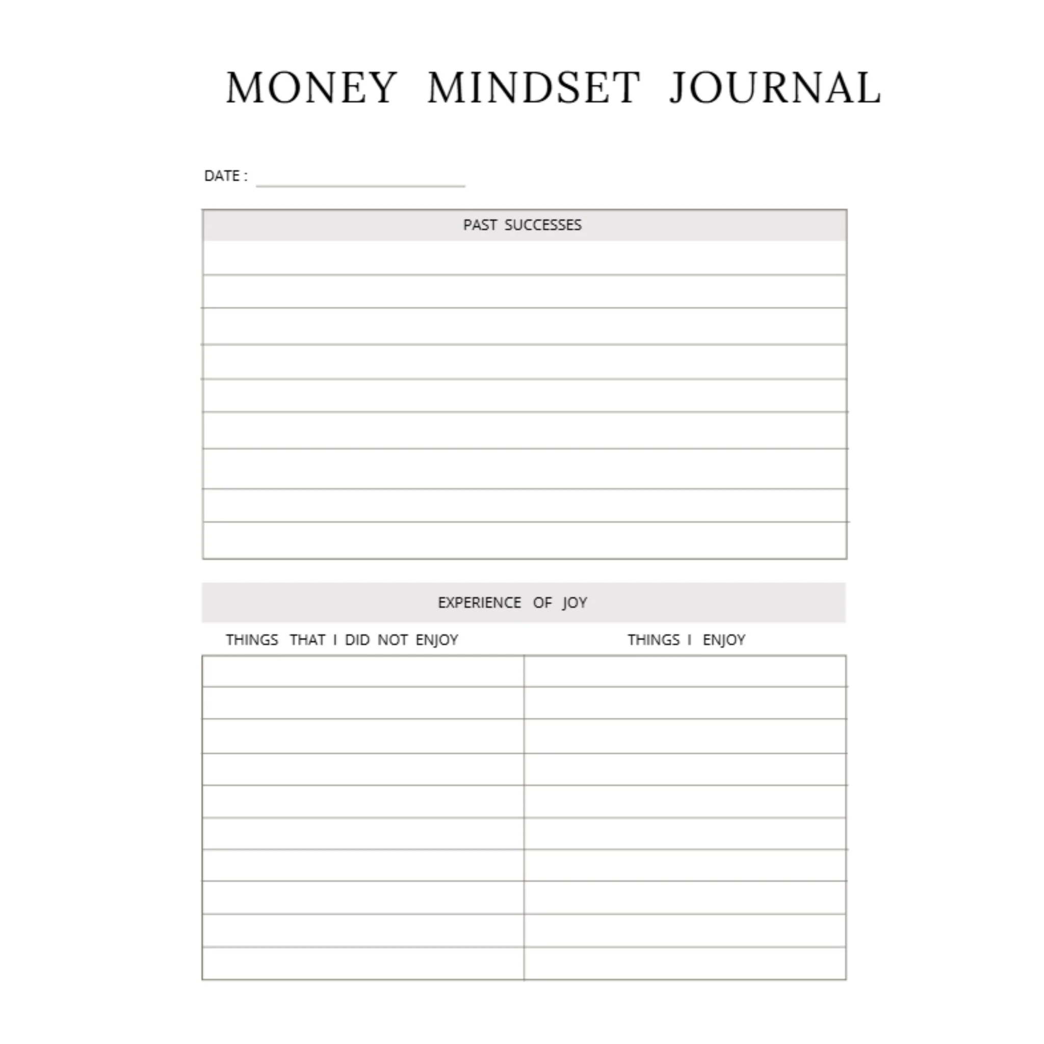Money Mindset Journal Bundle - Image 3