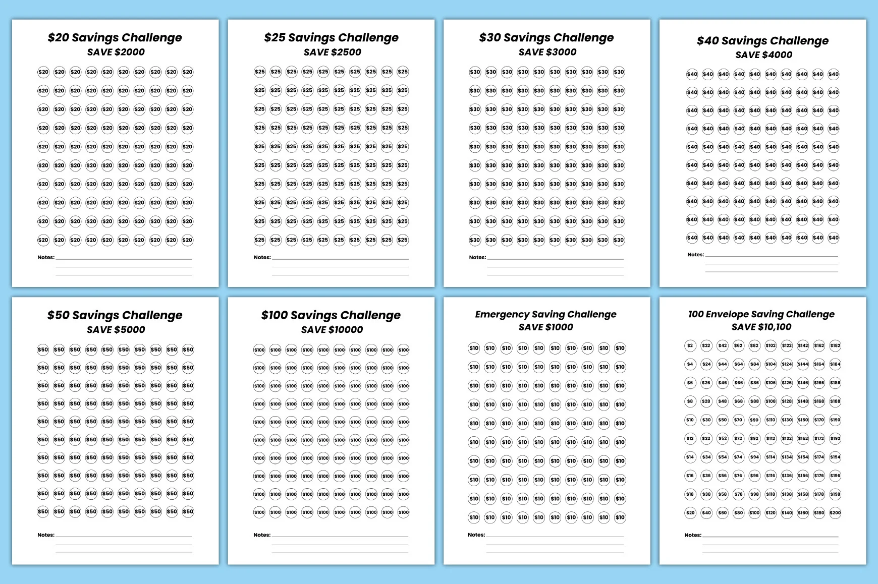 Money Saving Challenge Digital Planner - Image 3