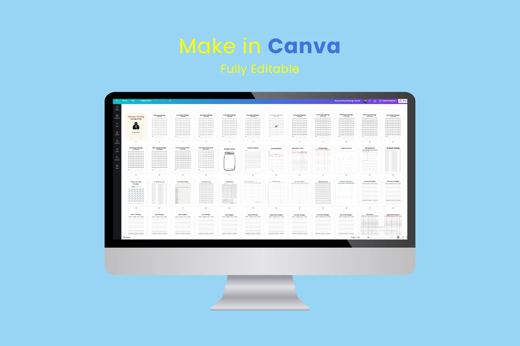 Money Saving Challenge Digital Planner - Image 5