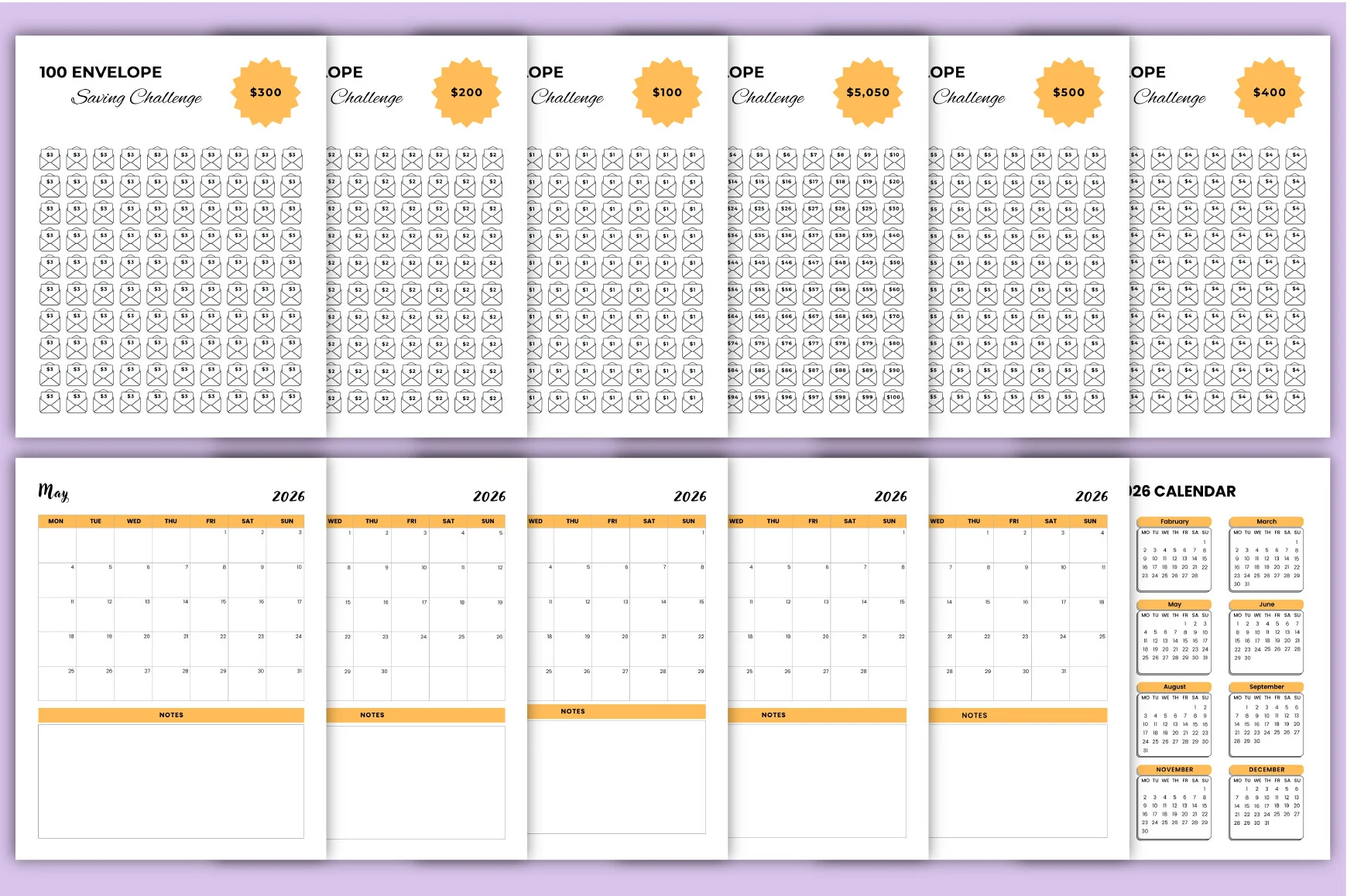 Money Saving Challenge Planner - Image 2