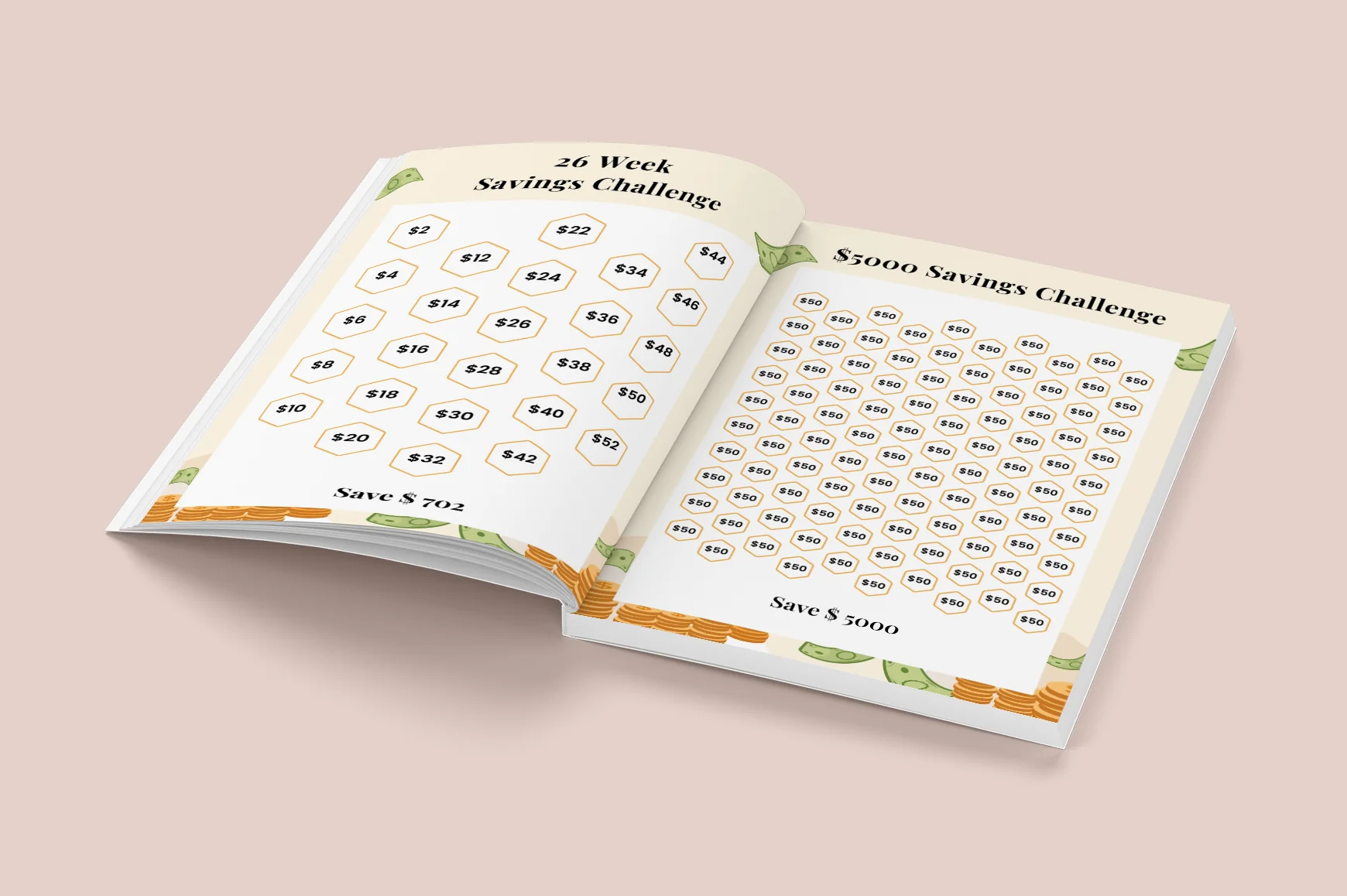 Money Saving Goals Challenge Planner - Image 2