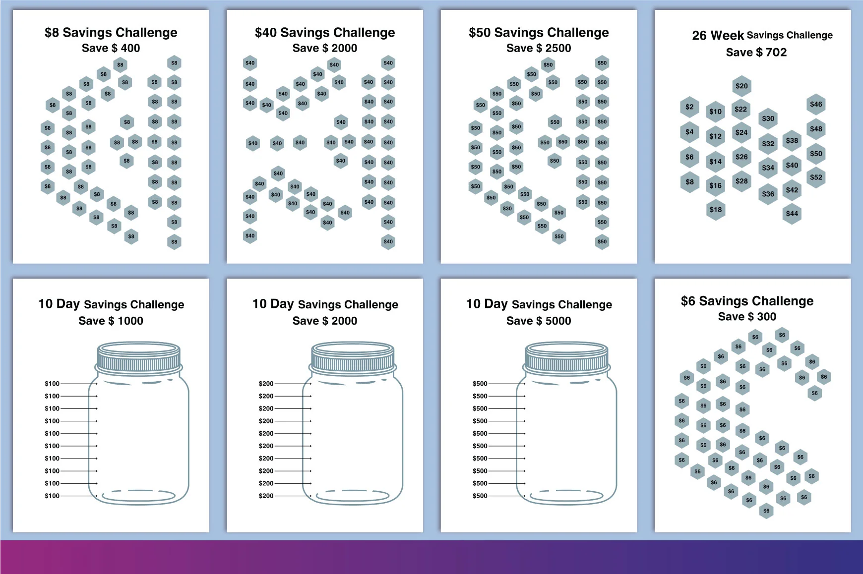 Money Savings Challenge Planner - Image 3