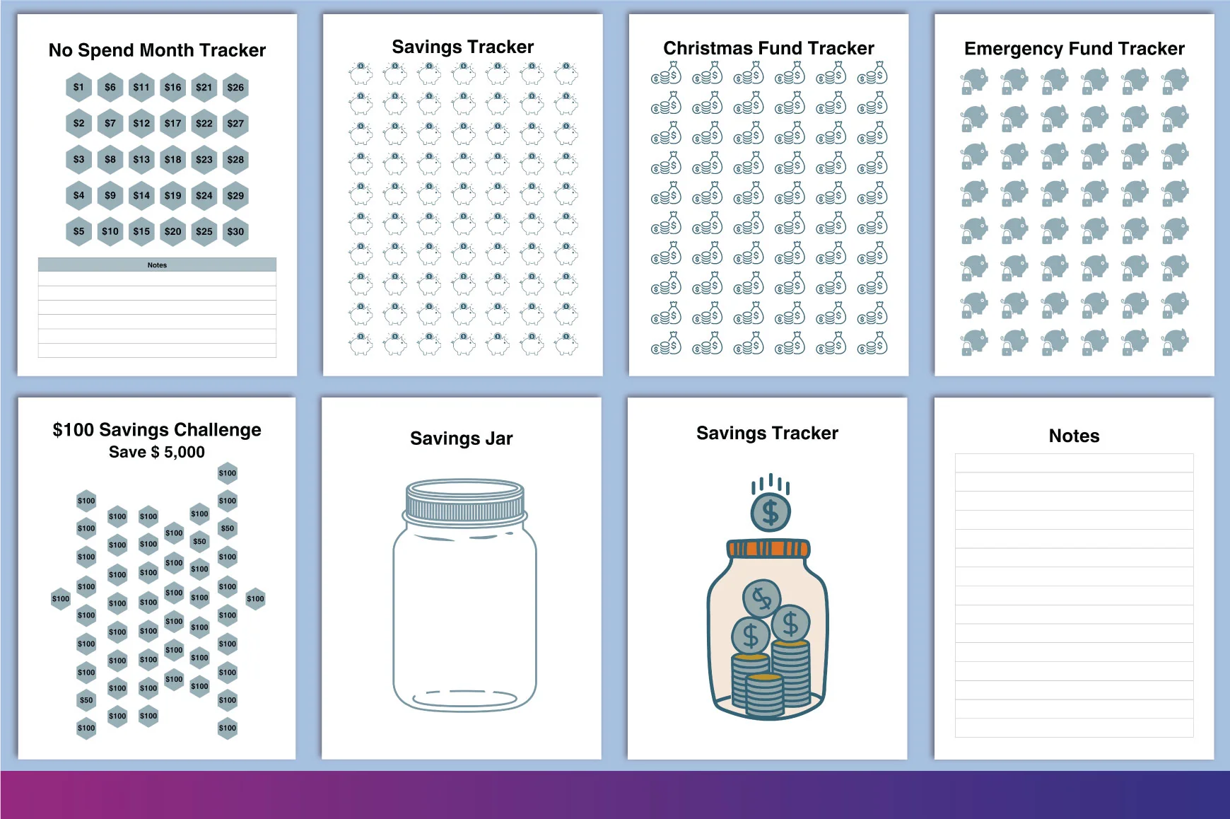 Money Savings Challenge Planner - Image 4