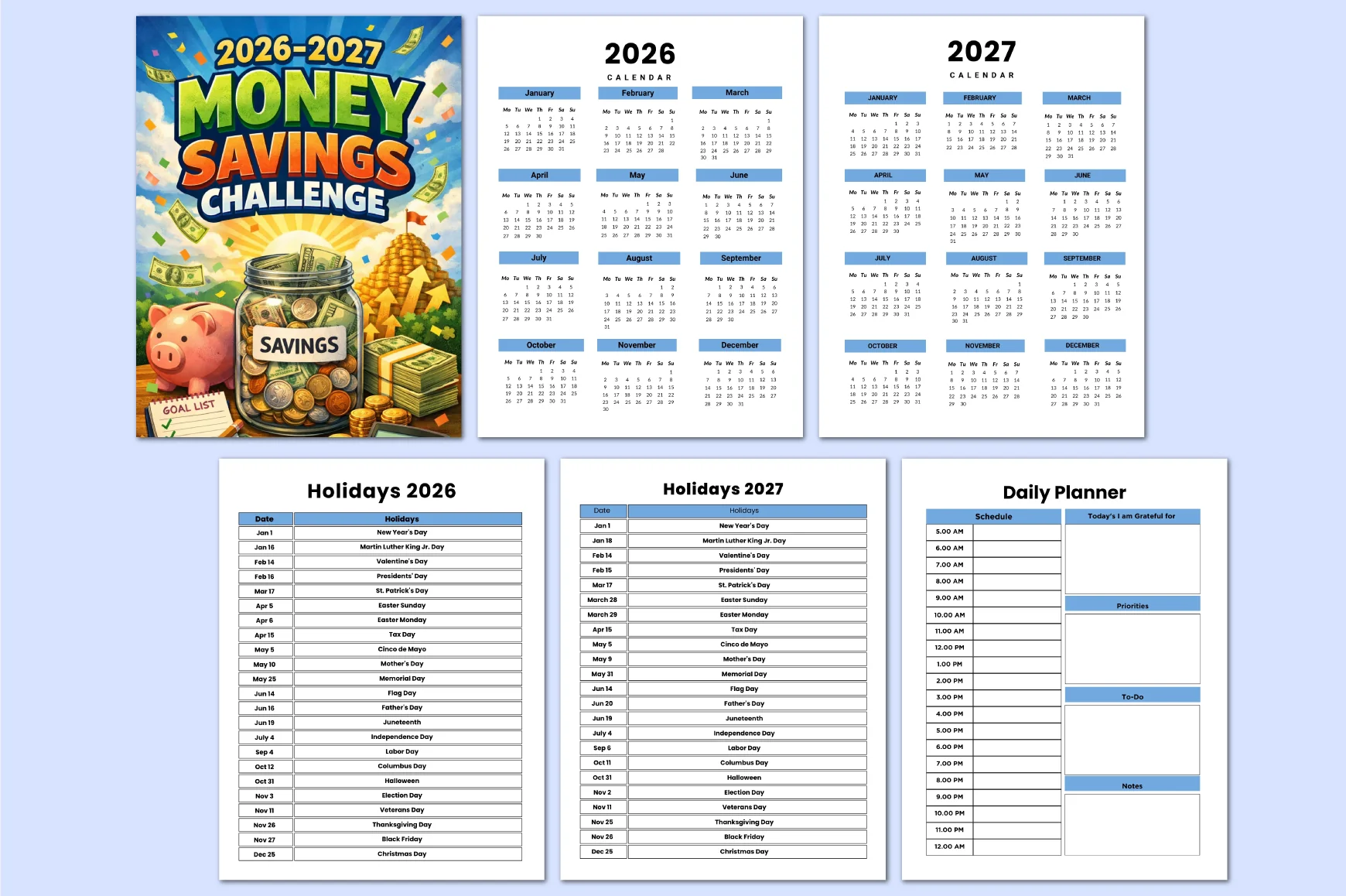 Money Savings Challenge Planner - Image 2