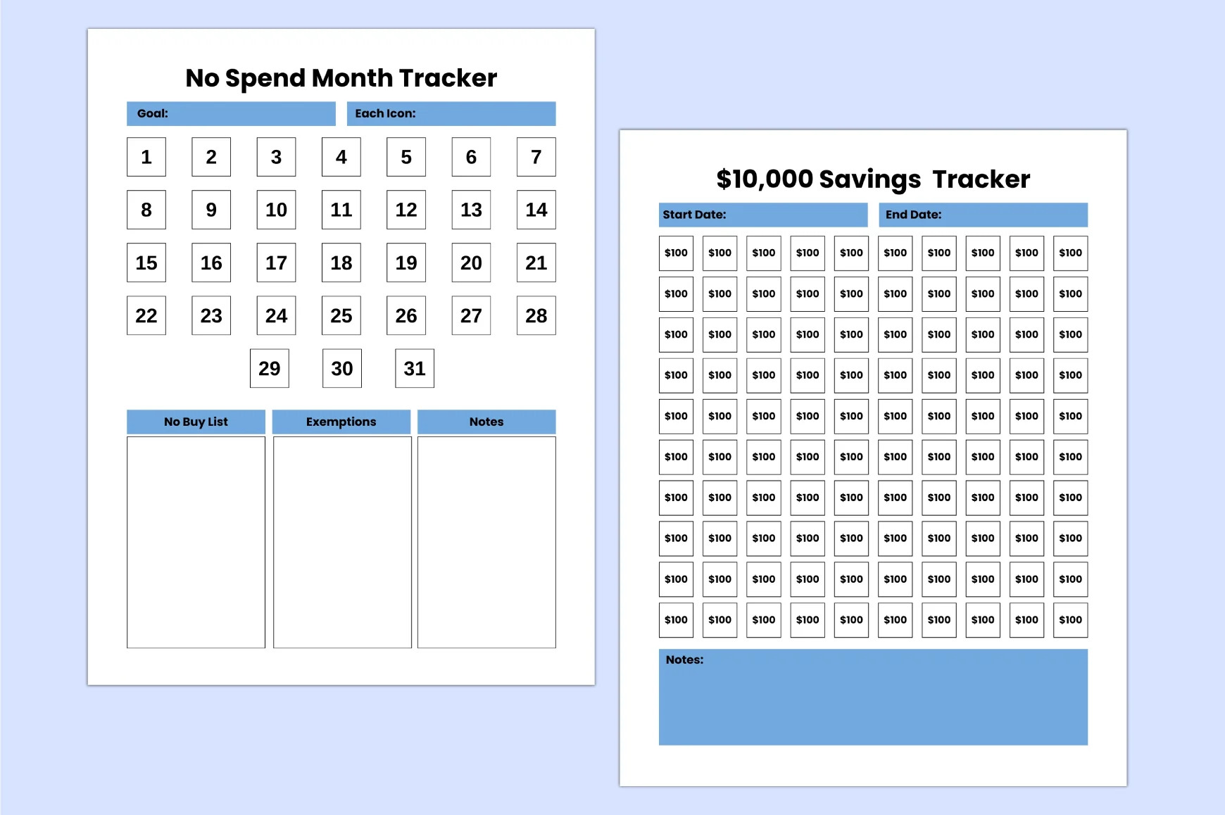 Money Savings Challenge Planner - Image 5