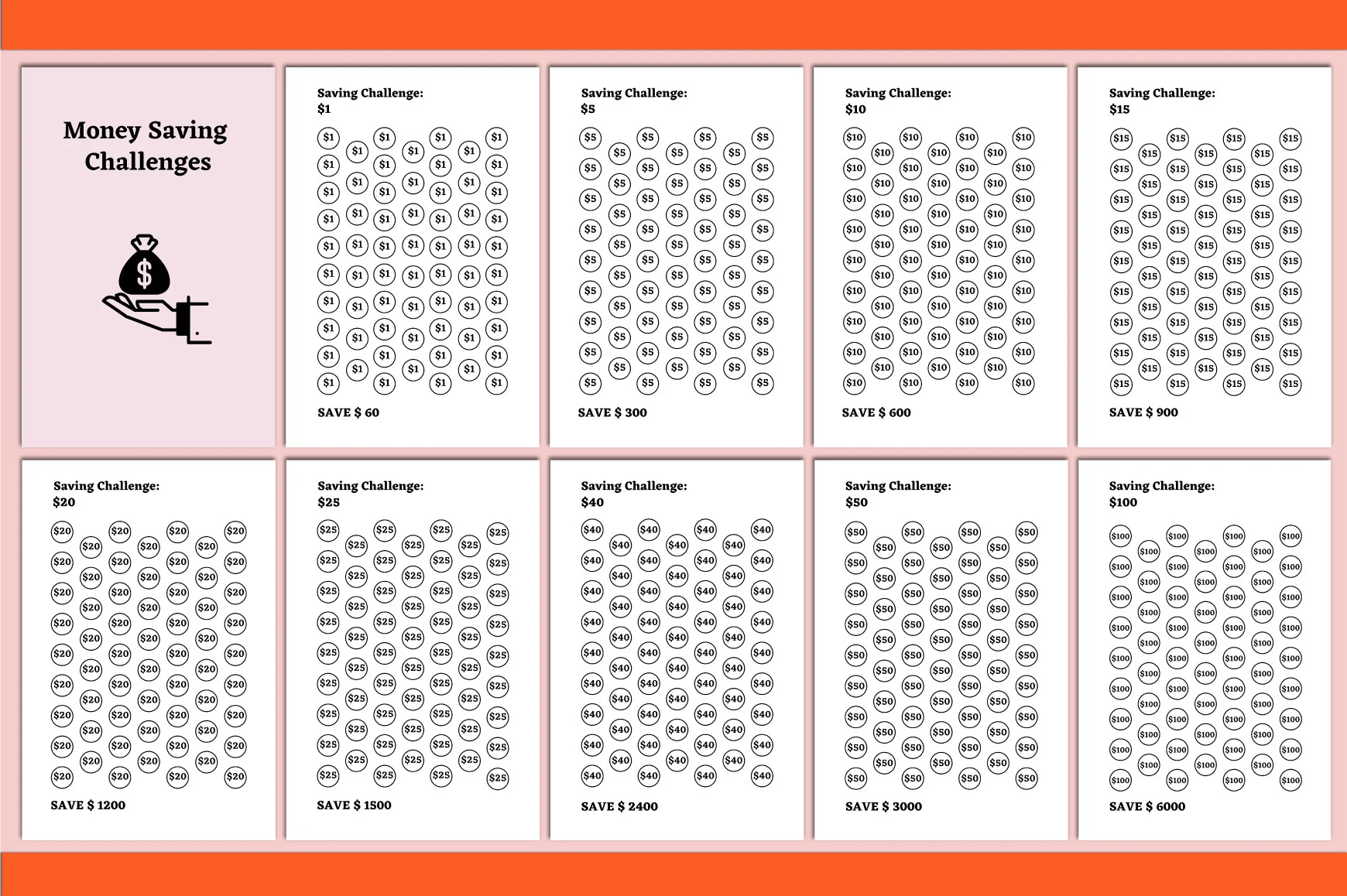 Money Savings Challenges Planner - Image 2