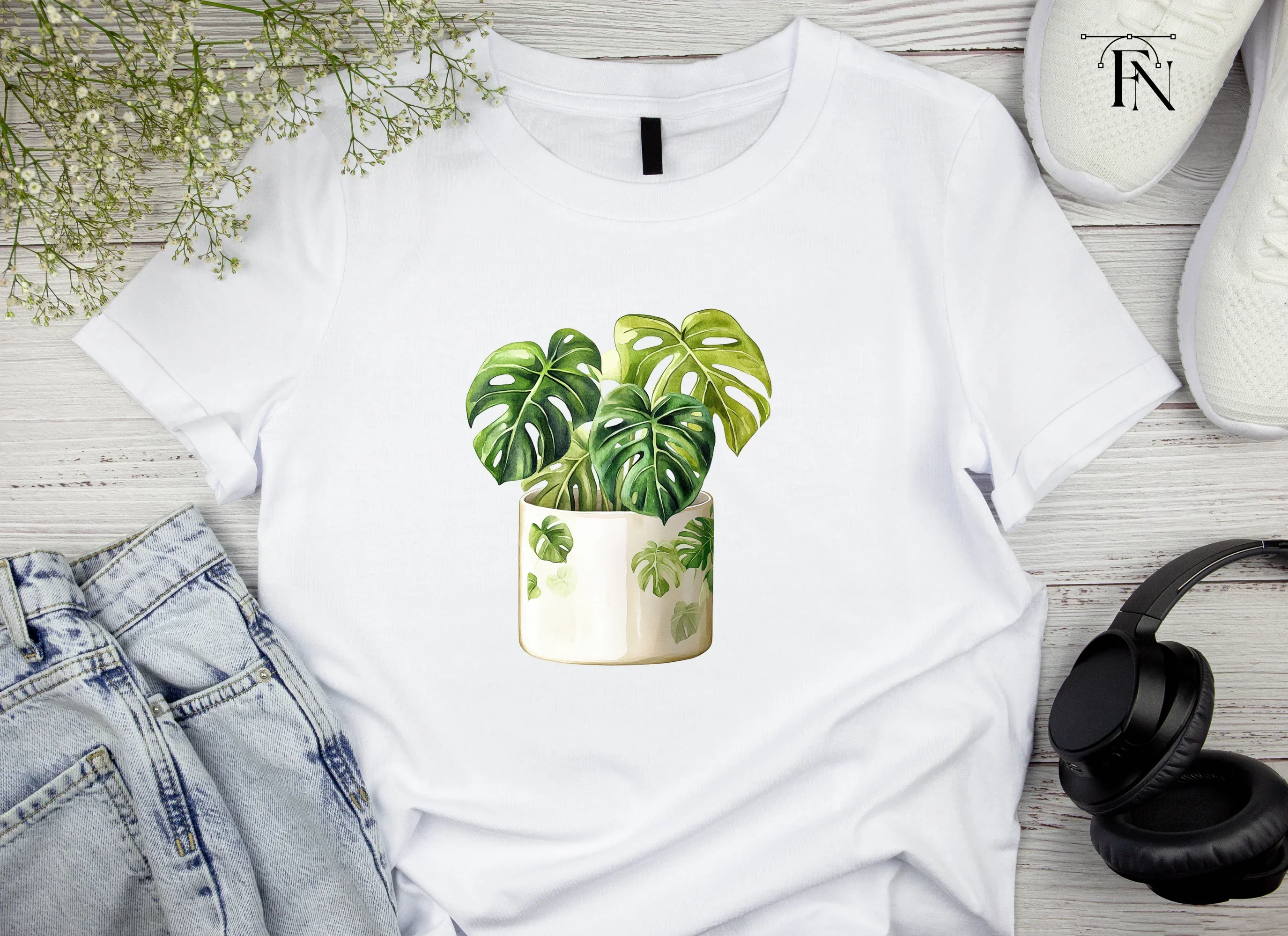 Monstera Plant Clipart Bundle - Image 5