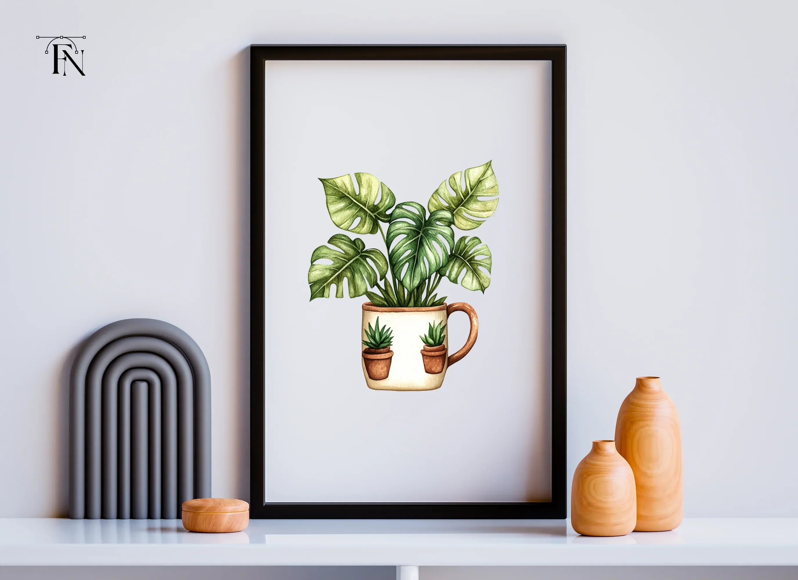 Monstera Plant Clipart Bundle - Image 3