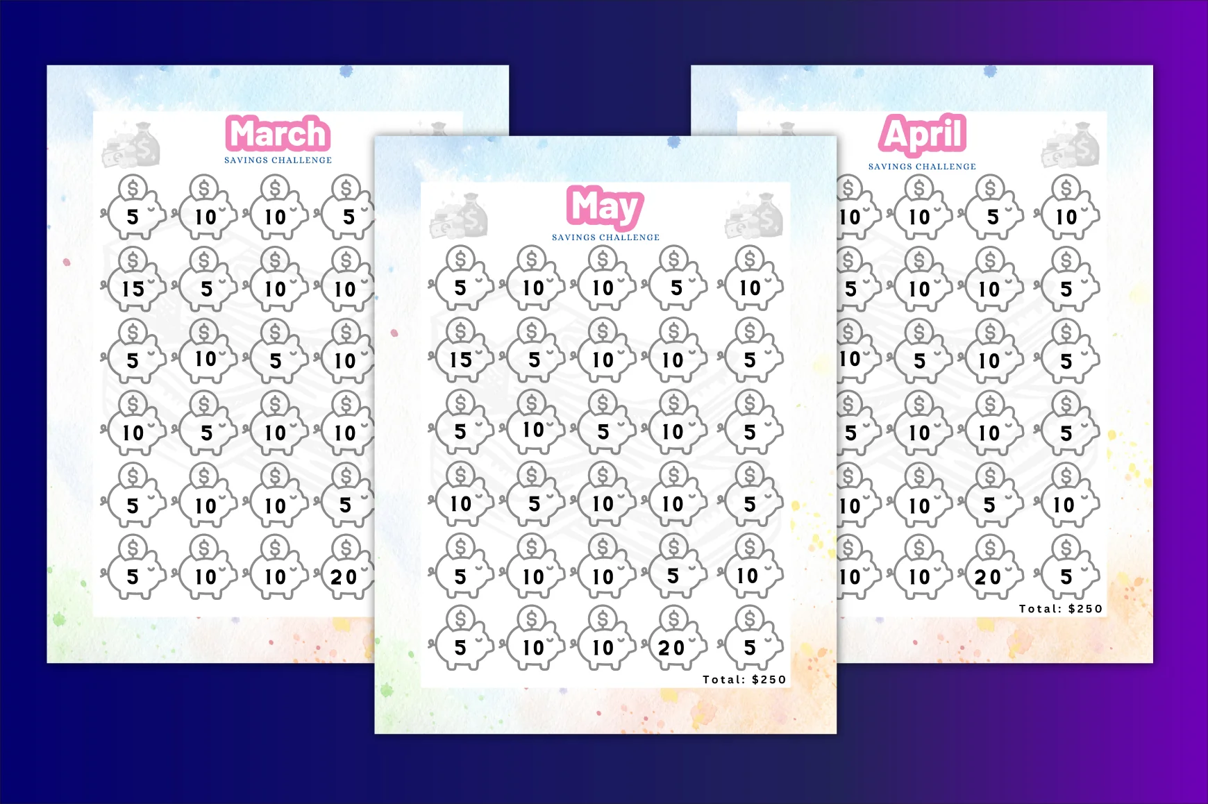 Month Savings Challenge Planner - Image 3