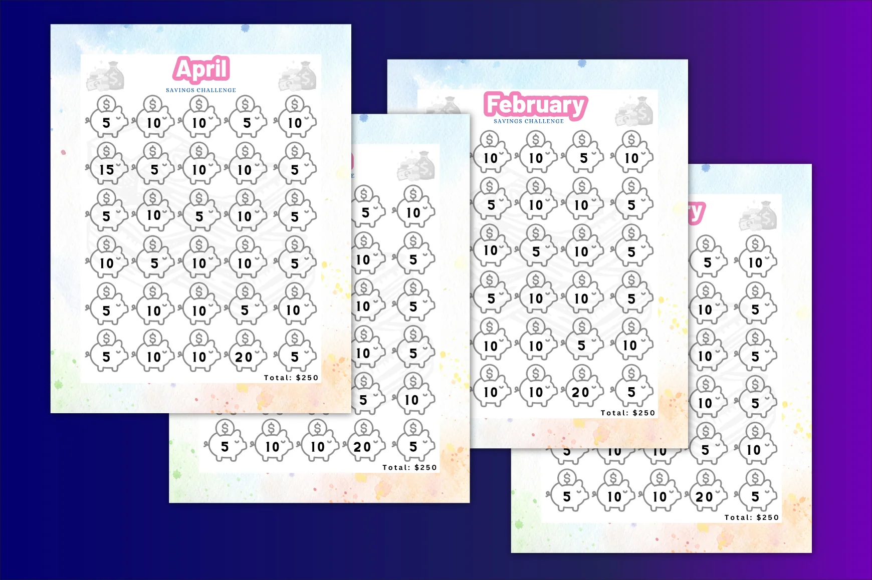 Month Savings Challenge Planner - Image 5