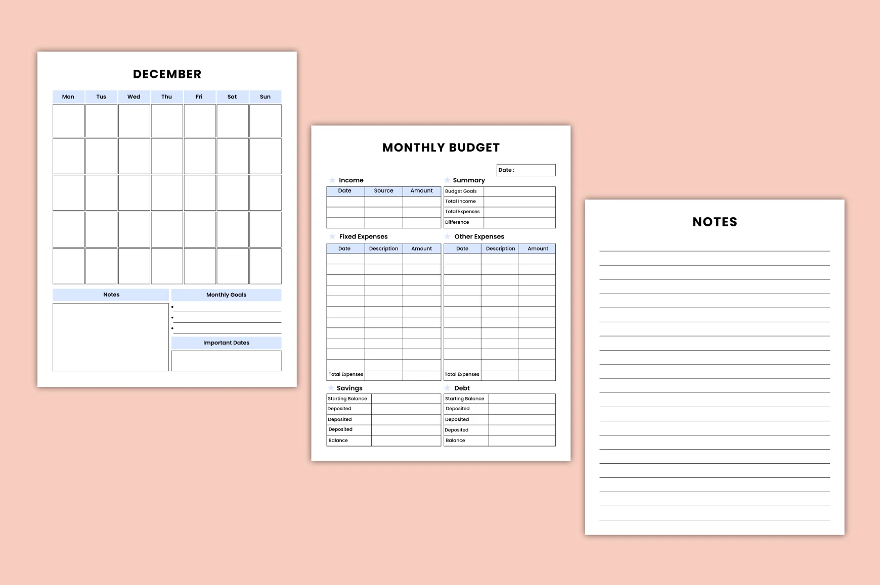 Monthly Budget Journal - Image 4