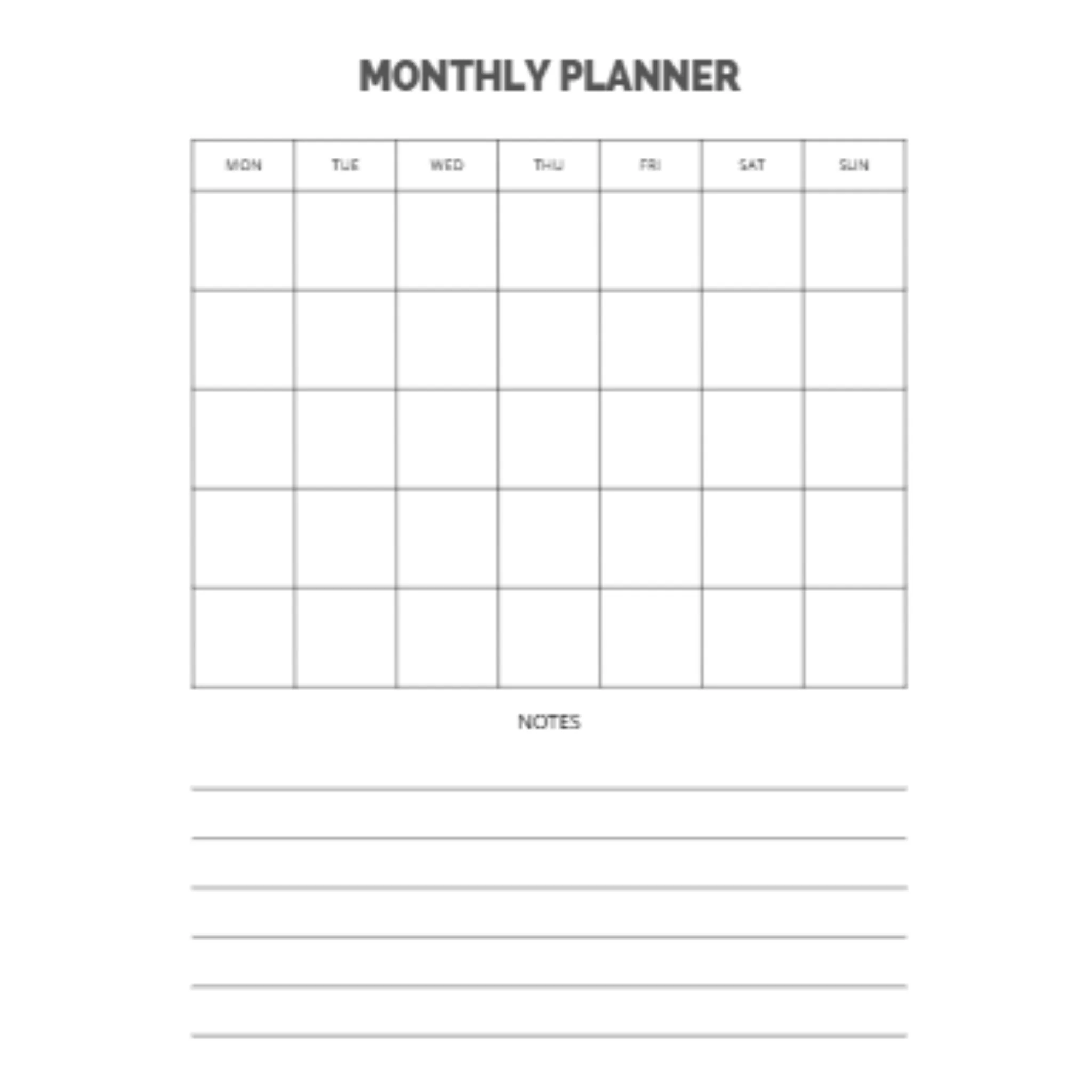 Monthly Planner Bundle