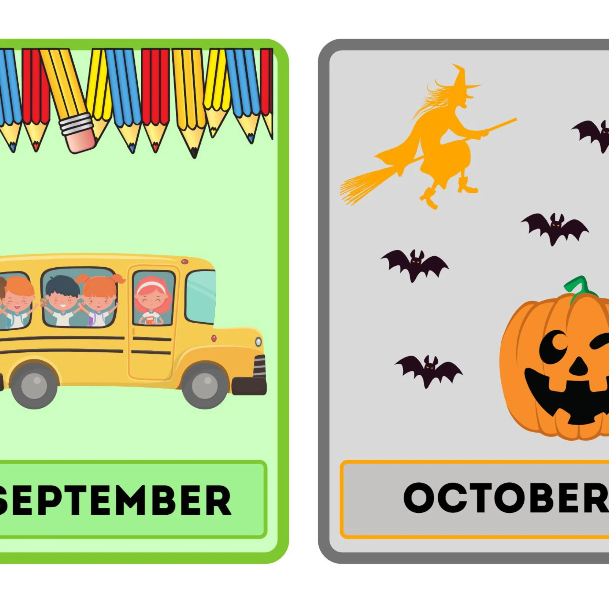 Months of the Year Flashcards - Image 4