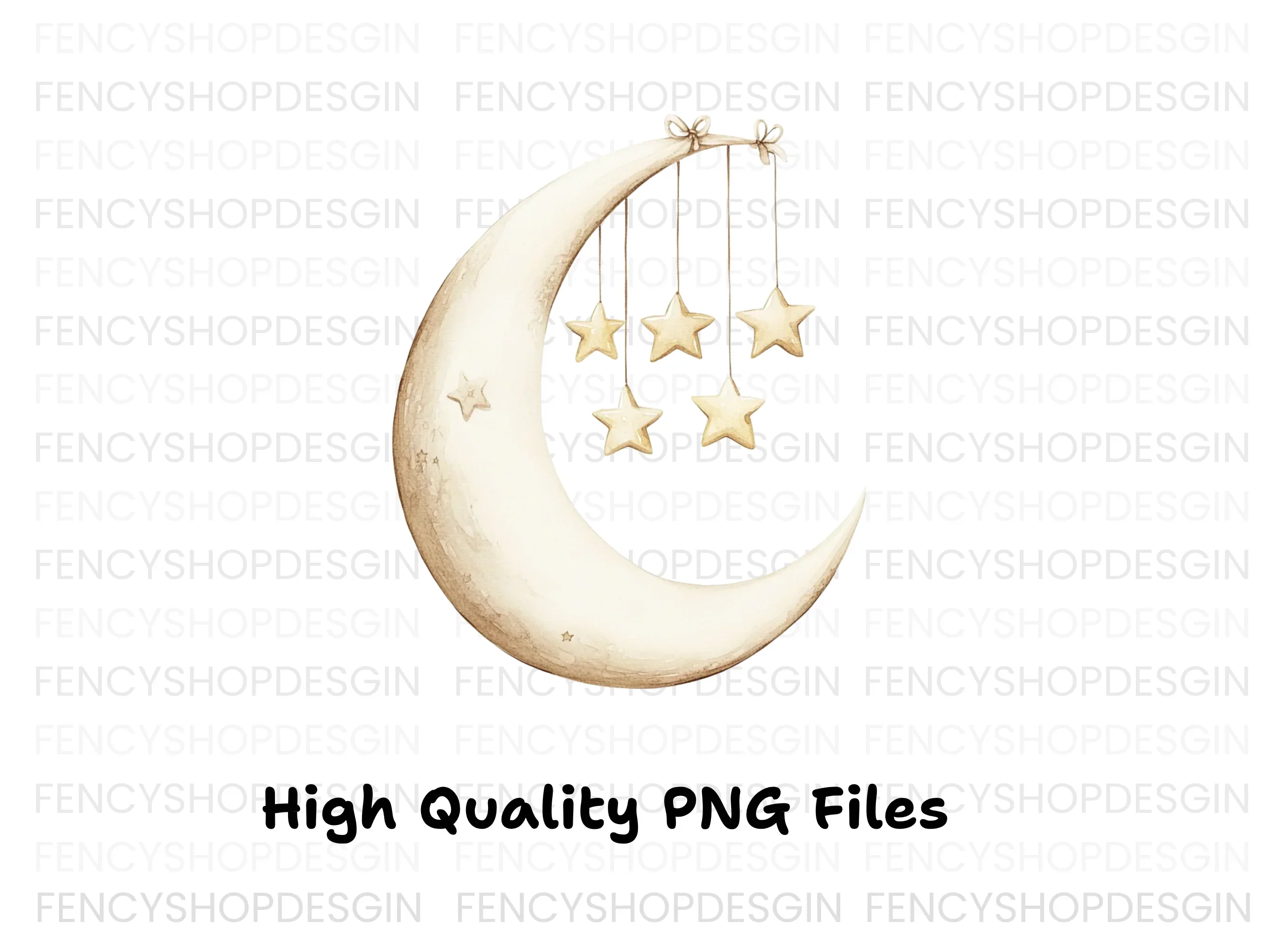 Moon and Stars Clipart Bundle - Image 5