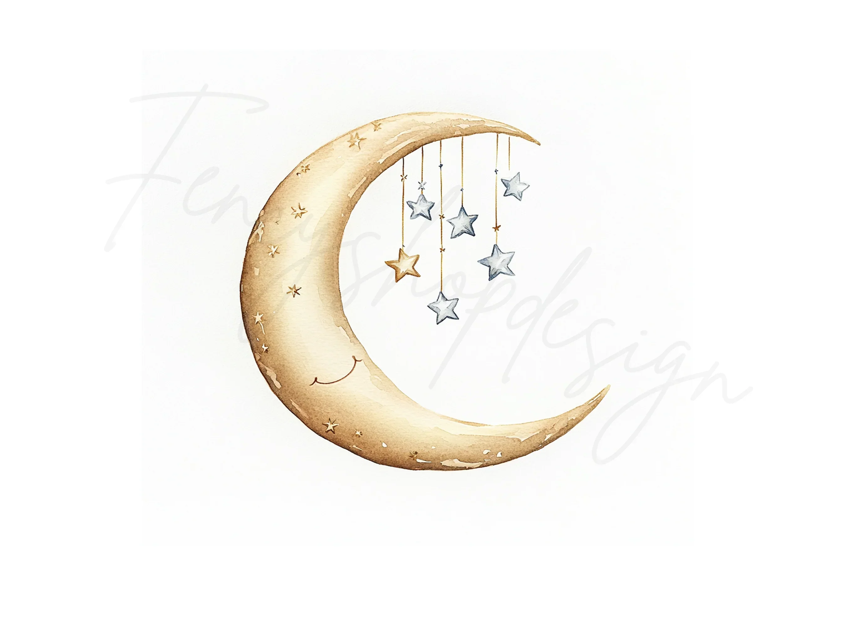 Moon and Stars Clipart Bundle - Image 2
