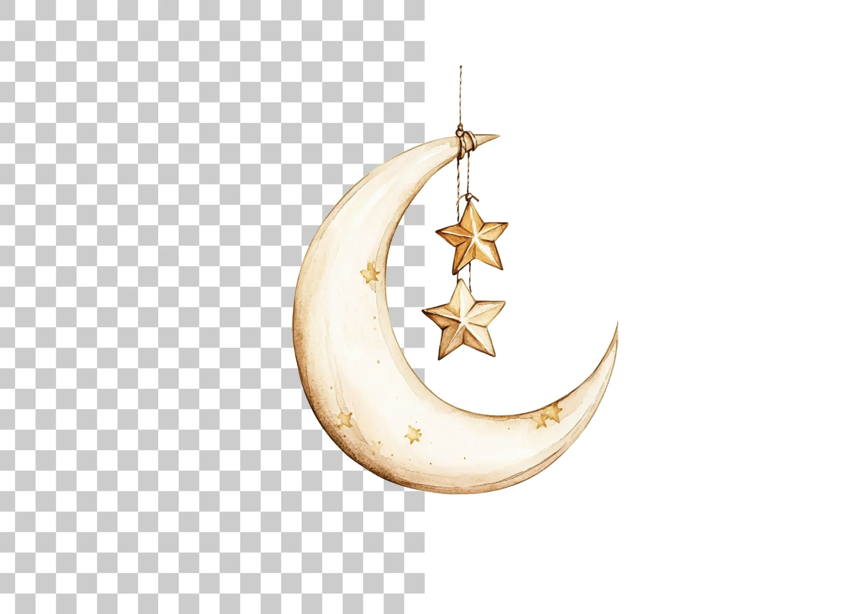 Moon and Stars Clipart Bundle - Image 2